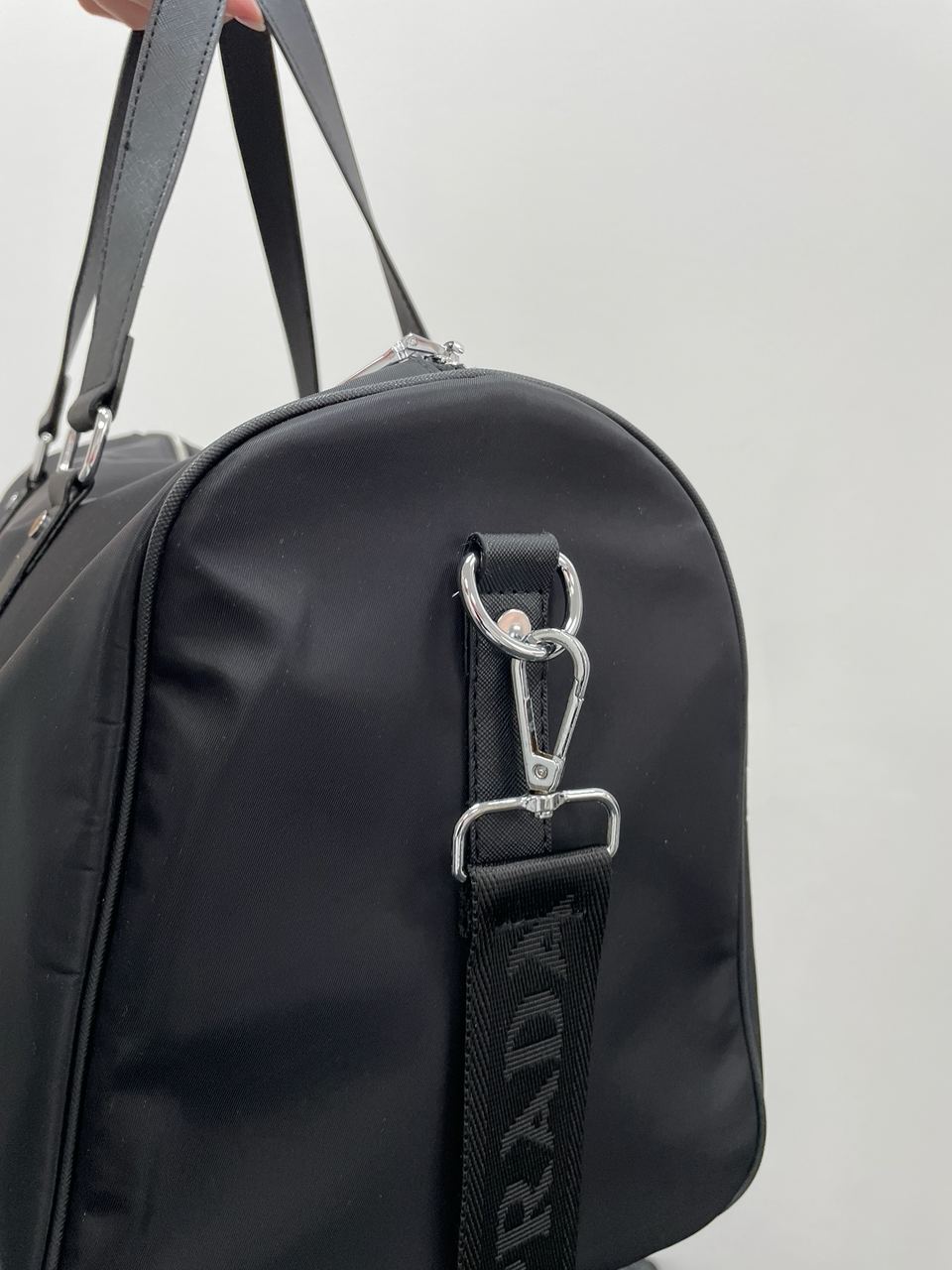 Prada Re-Nylon and Brushed Leather Duffel Bag - 14