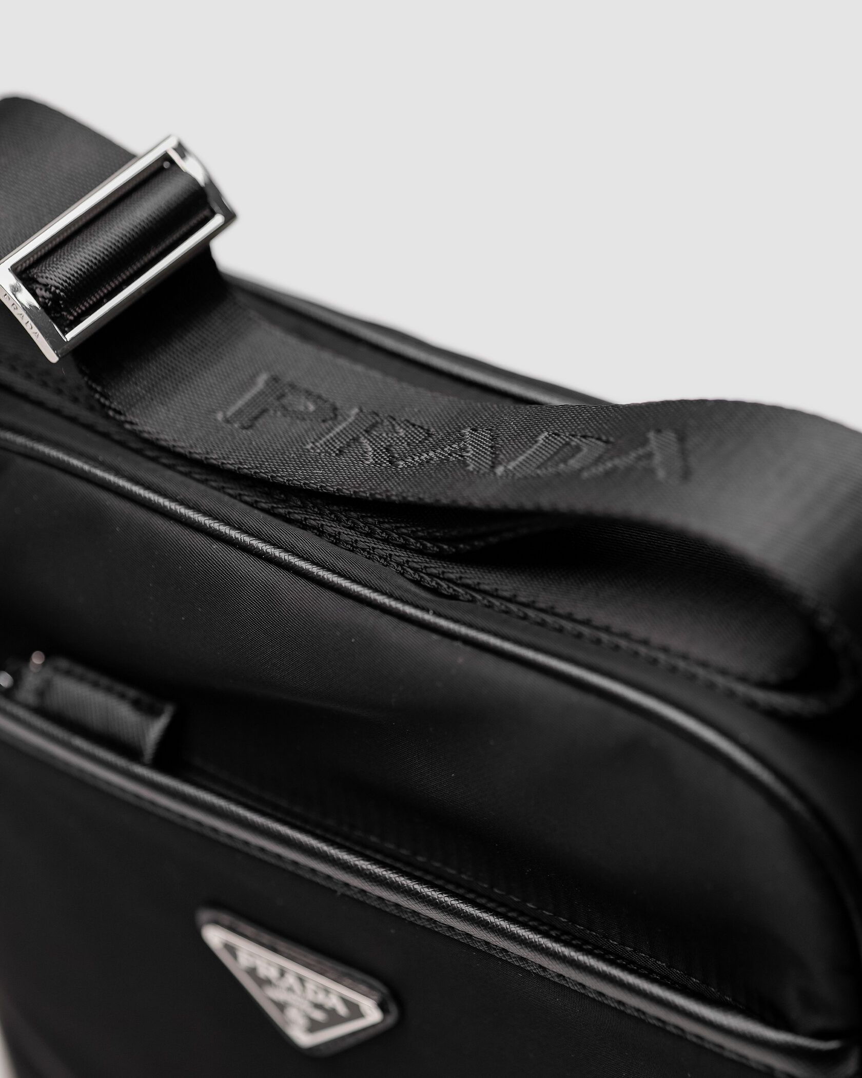 Prada Re-Nylon Crossbody Bag Black - 11