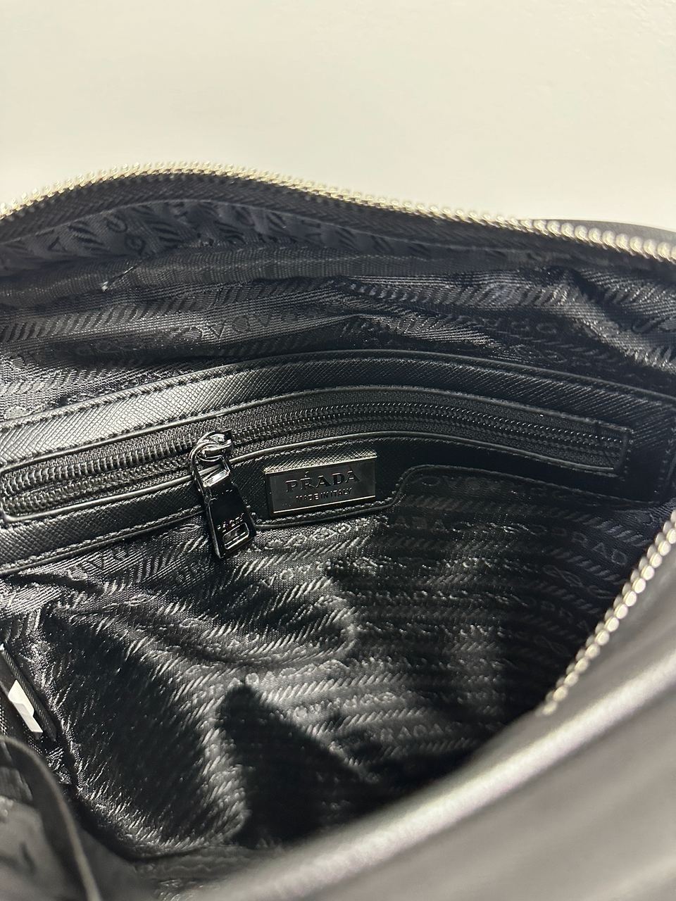 Prada Re-Nylon Crossbody Bag Black - 14