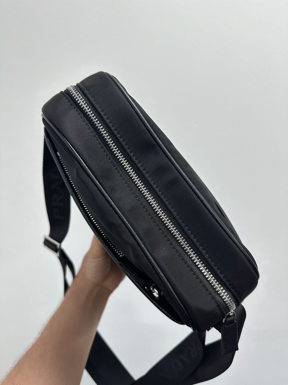 Prada Re-Nylon Crossbody Bag Black - 9