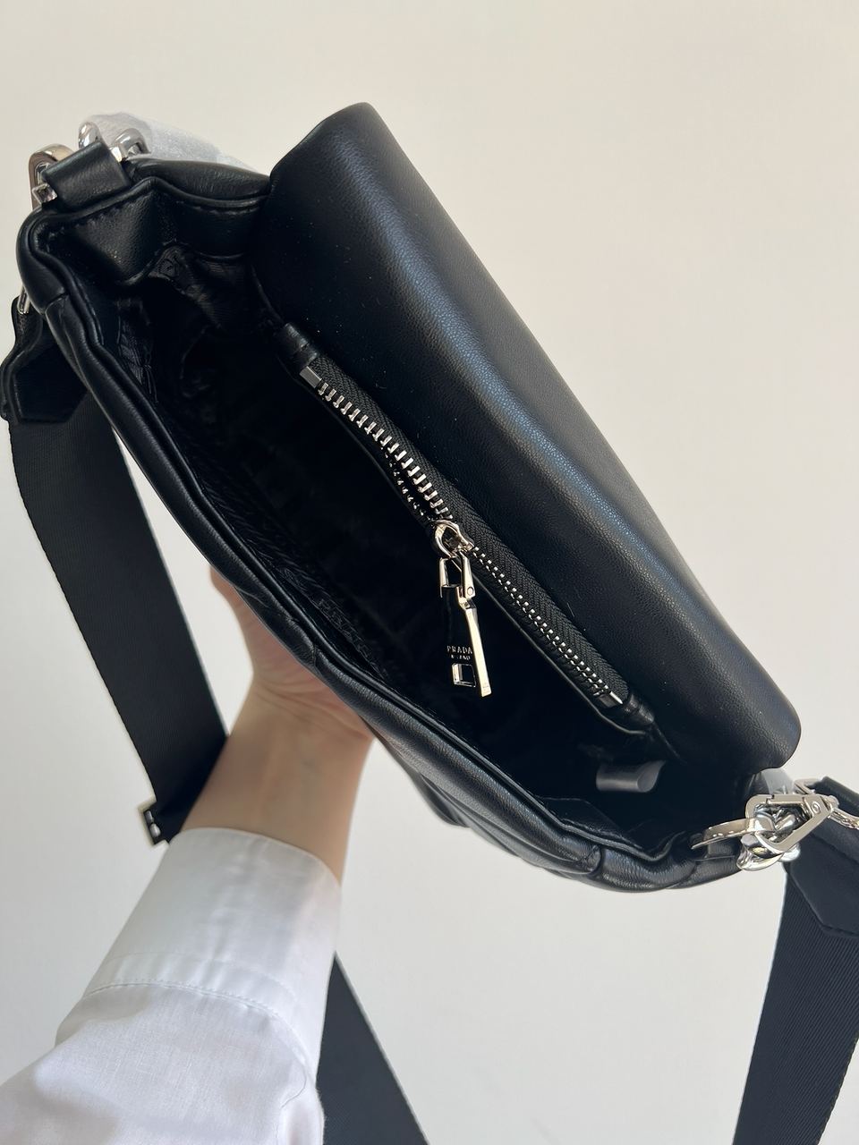 Prada Re-Nylon Padded Shoulder Black - 10