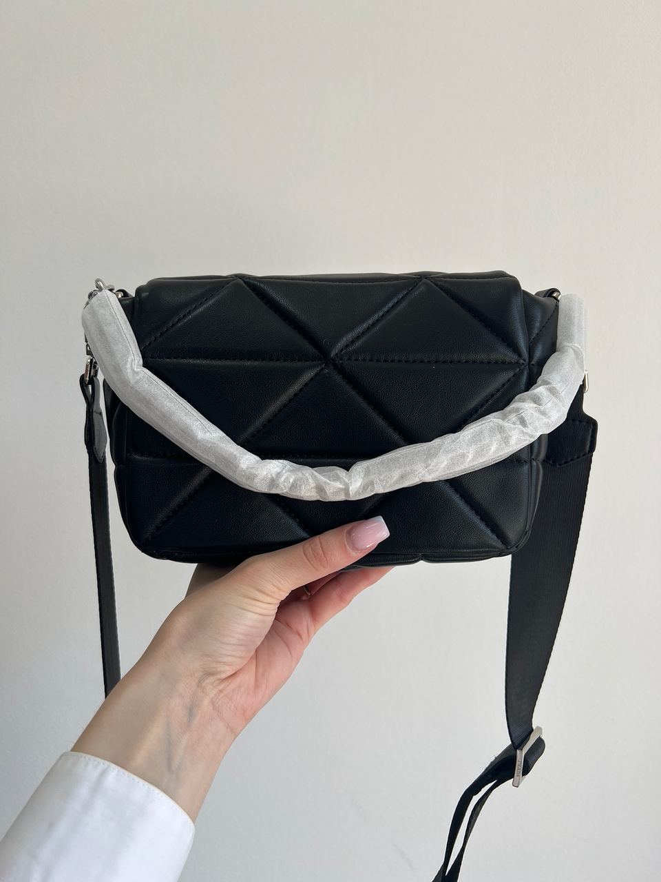 Prada Re-Nylon Padded Shoulder Black - 6