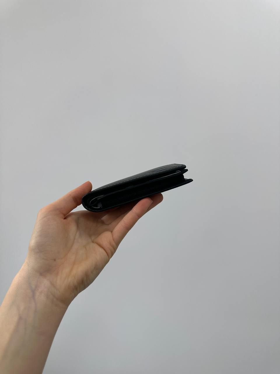 Prada Saffiano Leather Wallet Crocodile Embossed in Black - 9