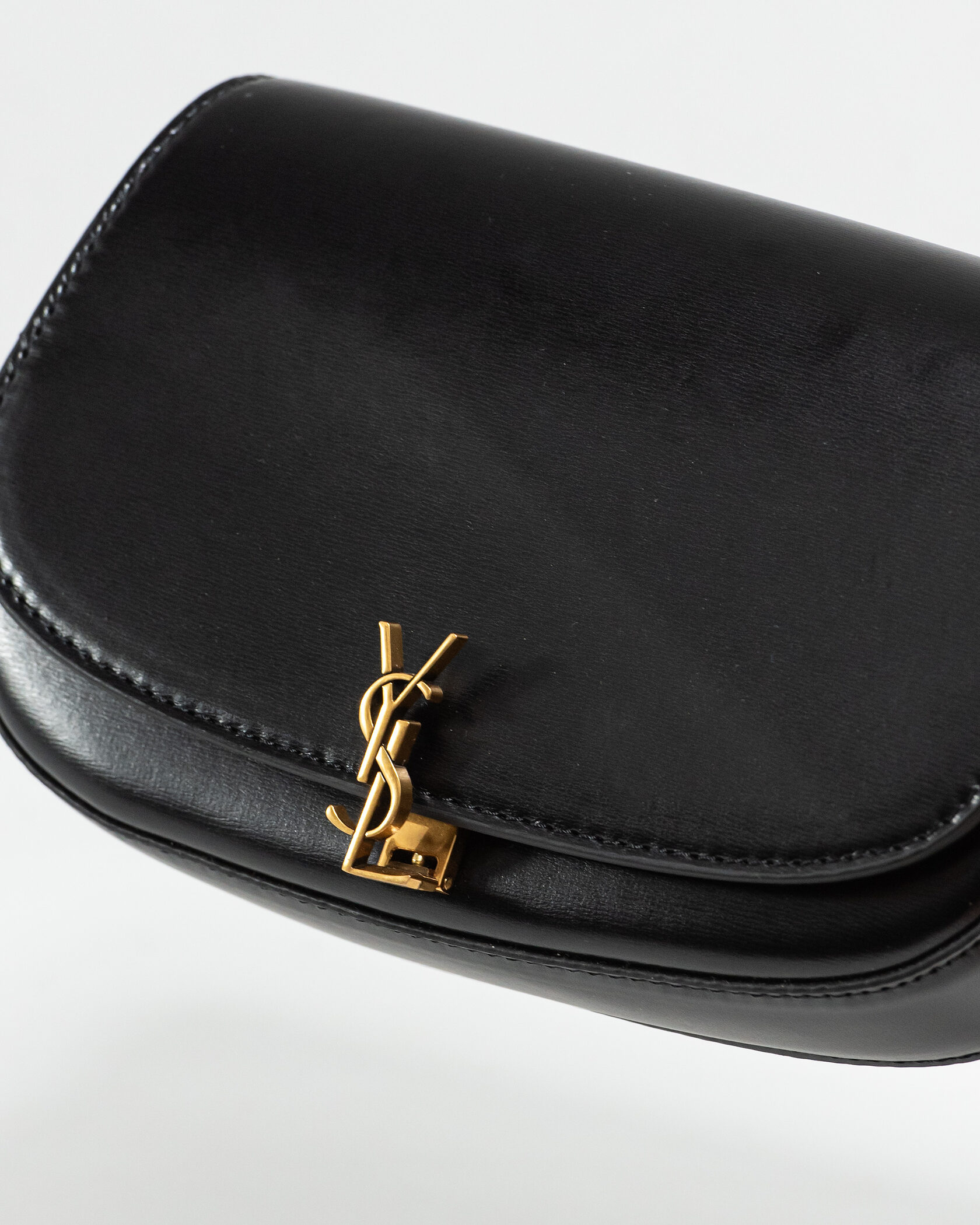 Saint Laurent Black Box Calfskin Mini Voltaire - 6