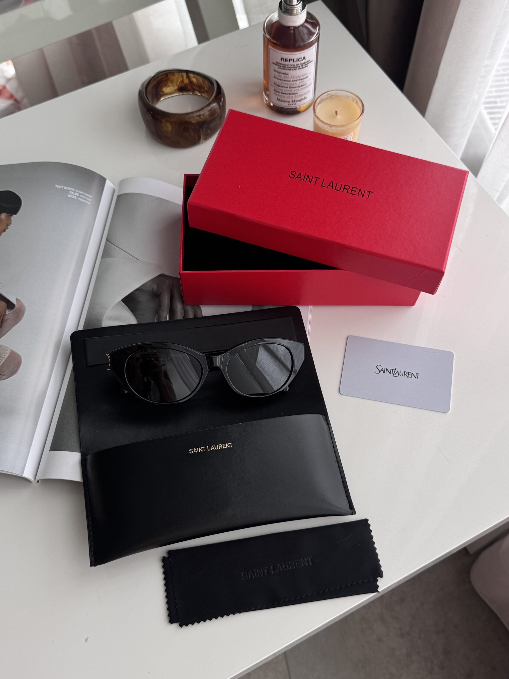 Saint Laurent Black/Gold SL M148/F 001 - 2