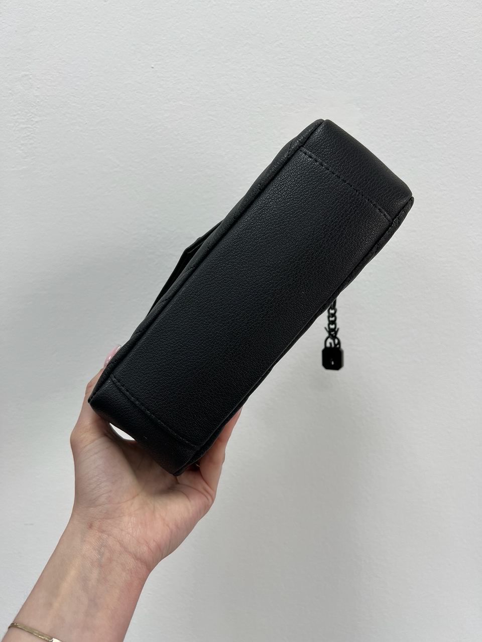 Saint Laurent College Medium in Quilted Leather Black/Black - 8