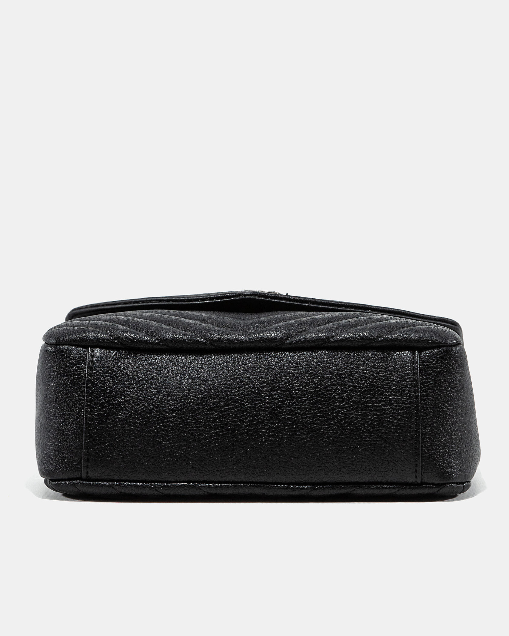 Saint Laurent College Medium in Quilted Leather Black/Silver - 9