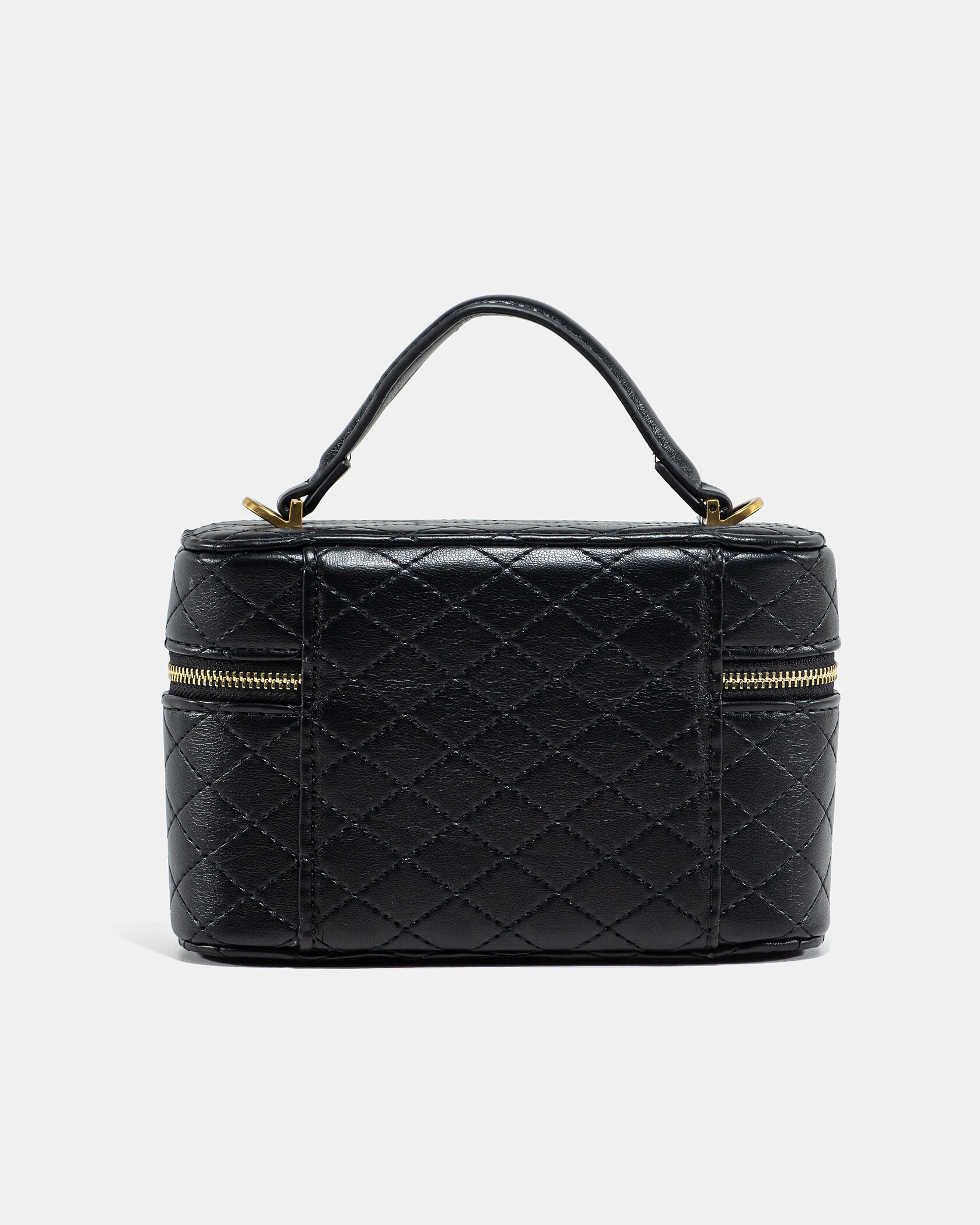 Saint Laurent Gaby Vanity Leather Shoulder Bag Black - 9