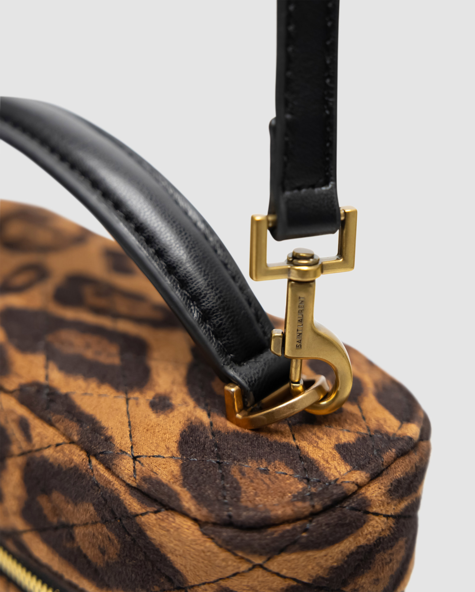 Saint Laurent Gaby Vanity Textile Shoulder Bag Leo/Brown - 5