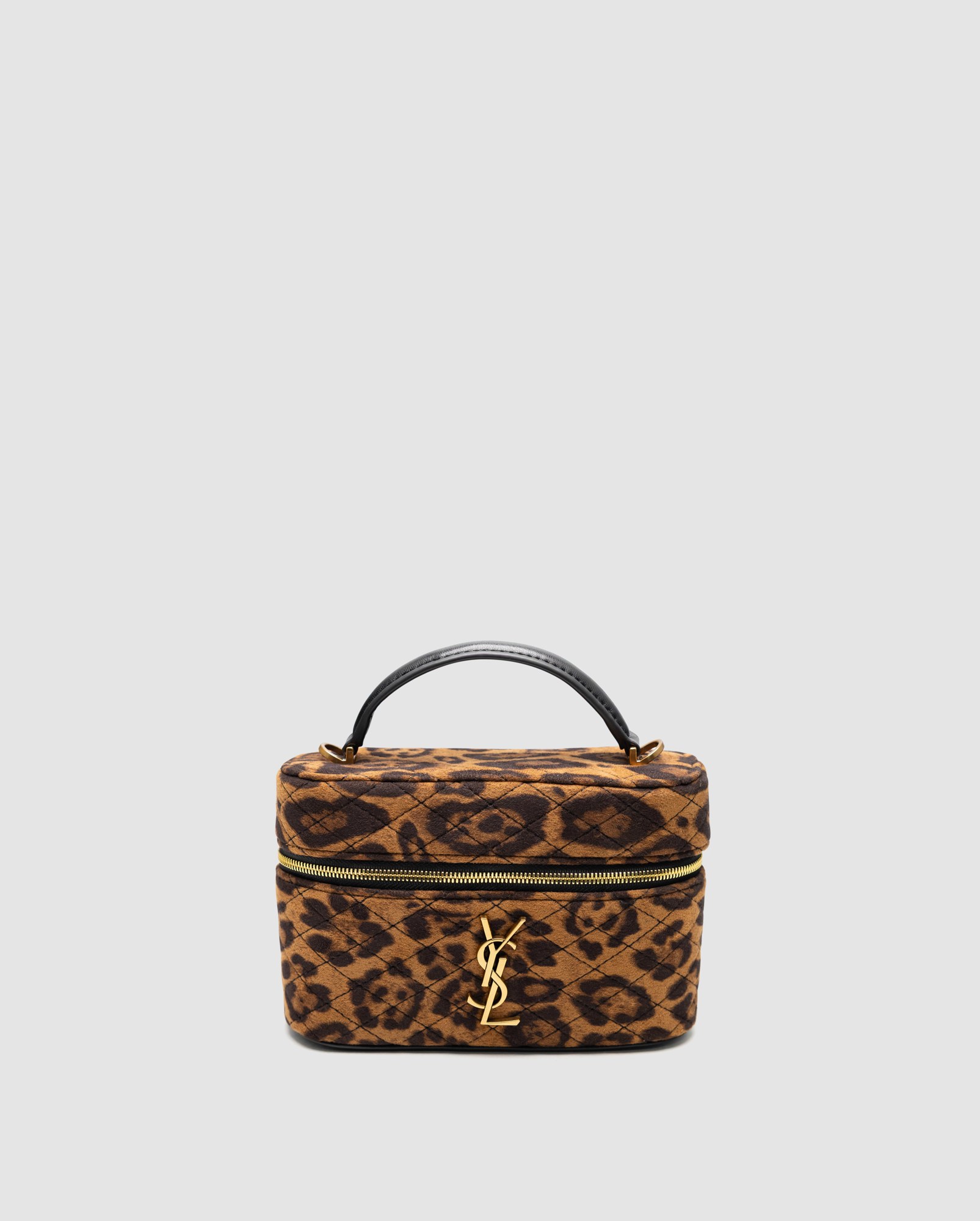 Saint Laurent Gaby Vanity Textile Shoulder Bag Leo/Brown - 2