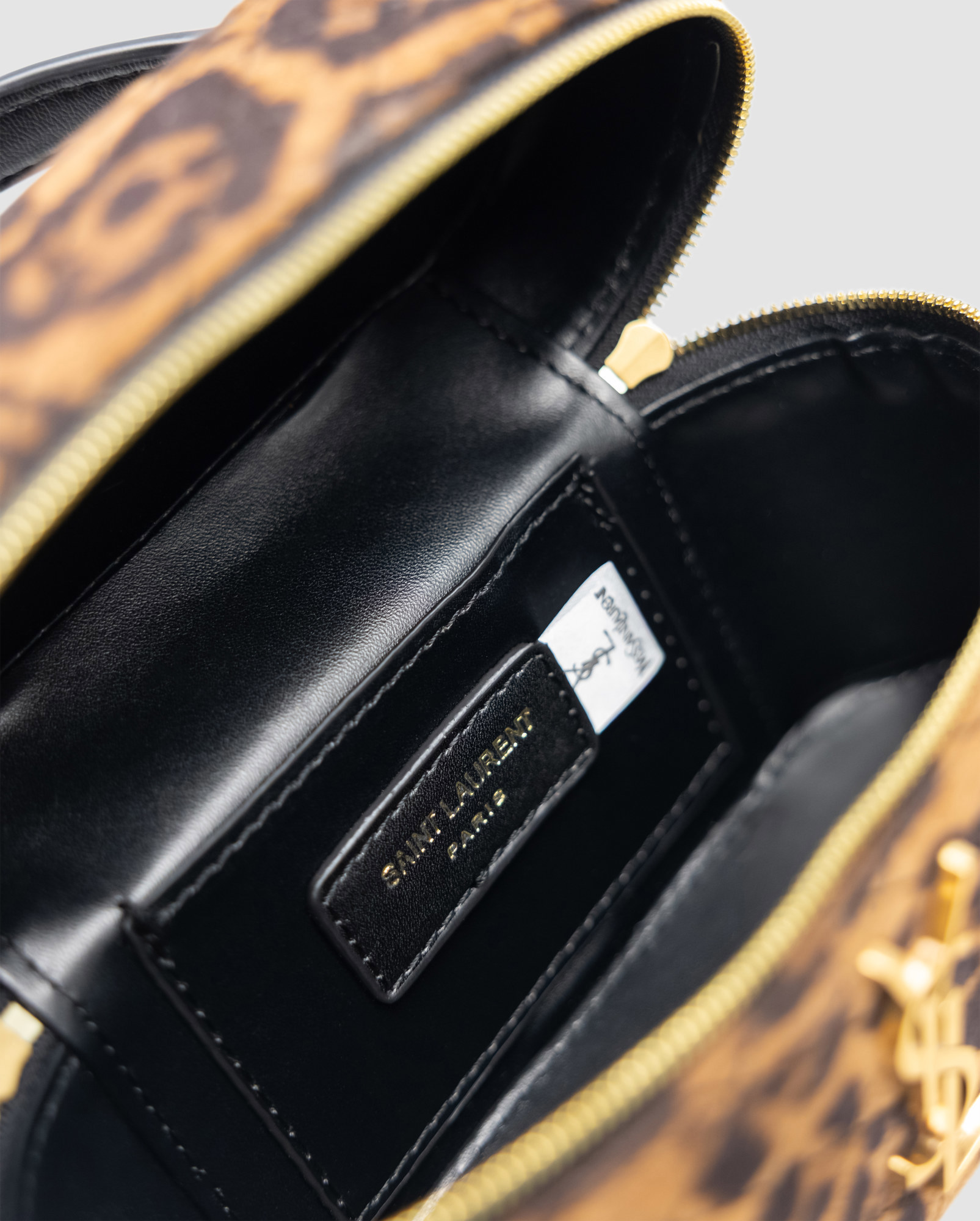 Saint Laurent Gaby Vanity Textile Shoulder Bag Leo/Brown - 7
