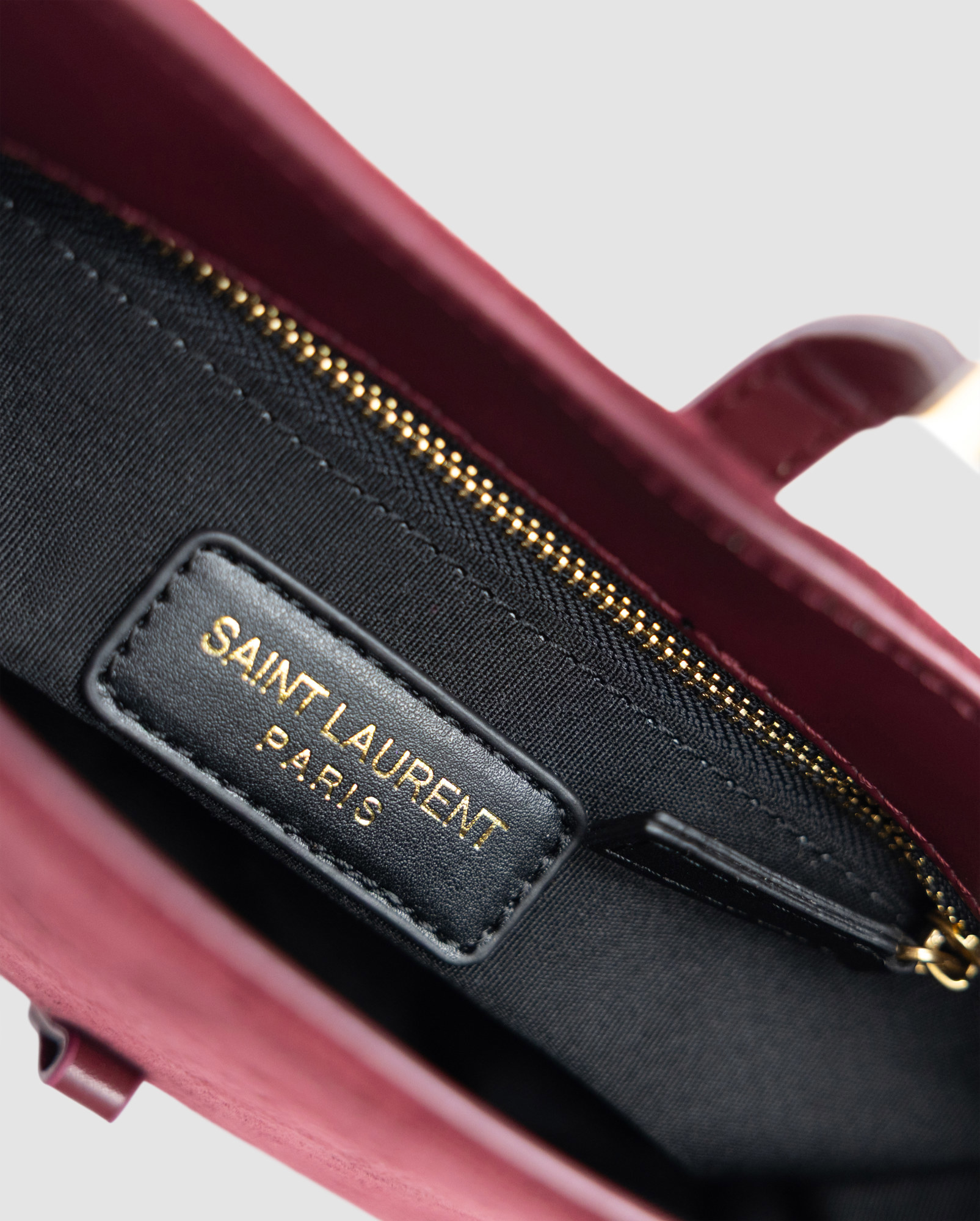 Saint Laurent Hobo Le 5 A 7 Shoulder Bag Dark Red Wine - 6