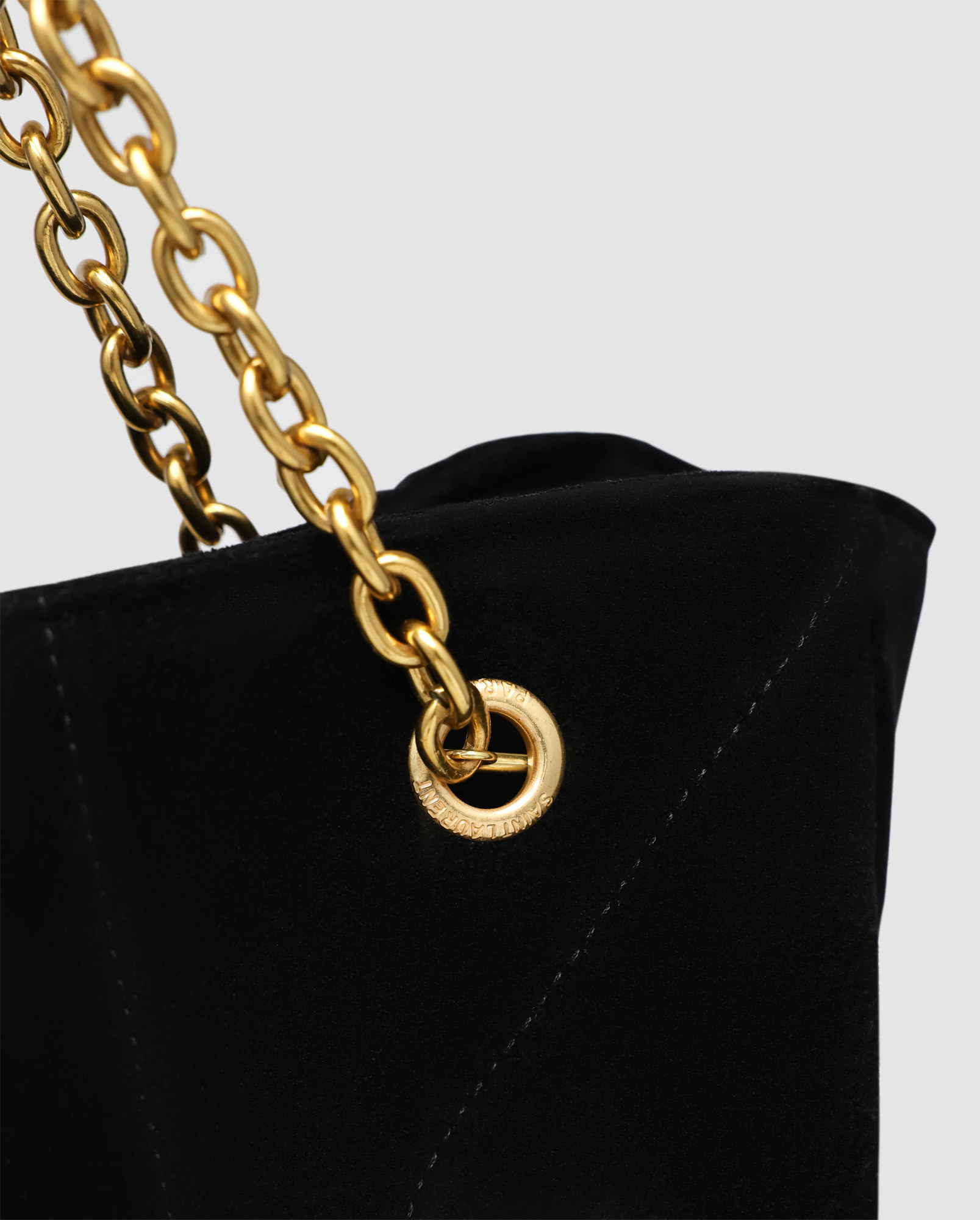 Saint Laurent Jamie Shopping in Suede Black - 3