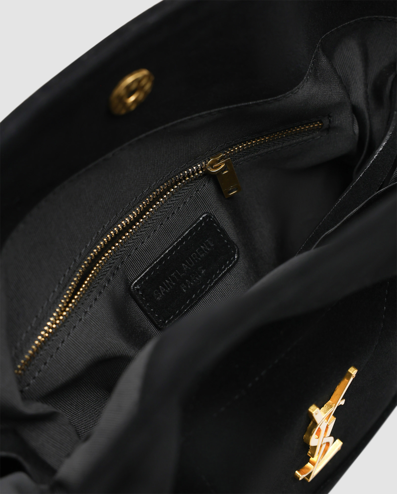 Saint Laurent Jamie Shopping in Suede Black - 4