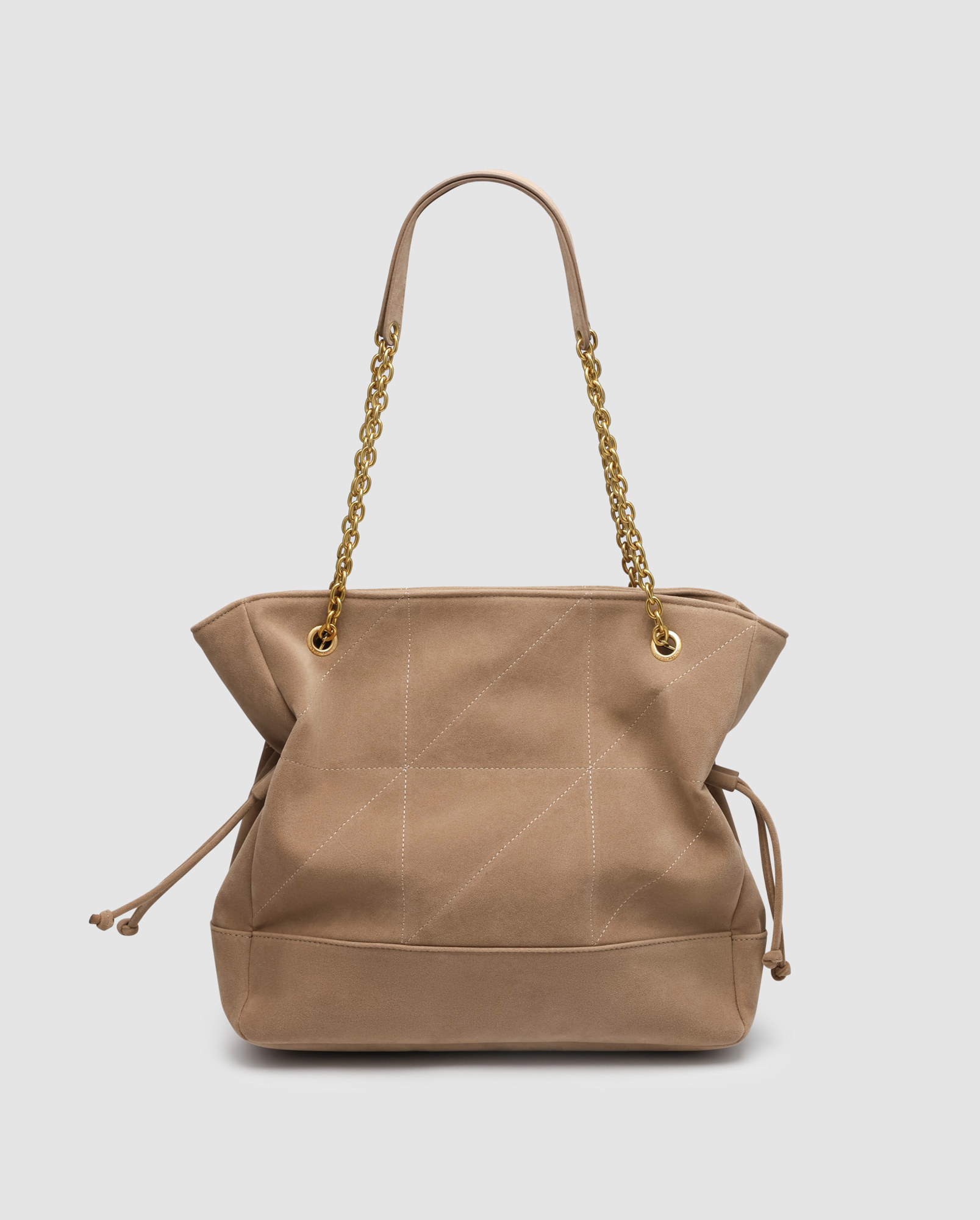Saint Laurent Jamie Shopping in Suede Golden Leaf - 2
