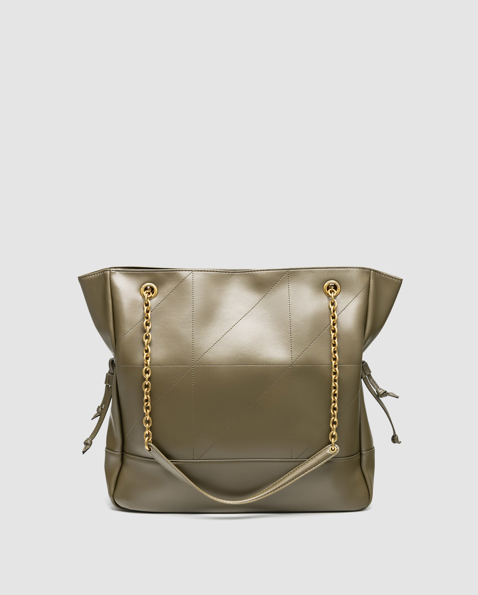 Saint Laurent Jamie Shopping Leather Tote Bag Light Musk - 3