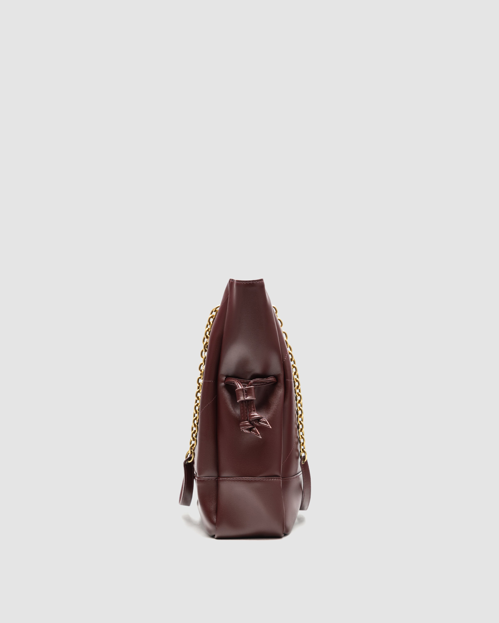 Saint Laurent Jamie Shopping Leather Tote Bag Rouge Merlot - 5
