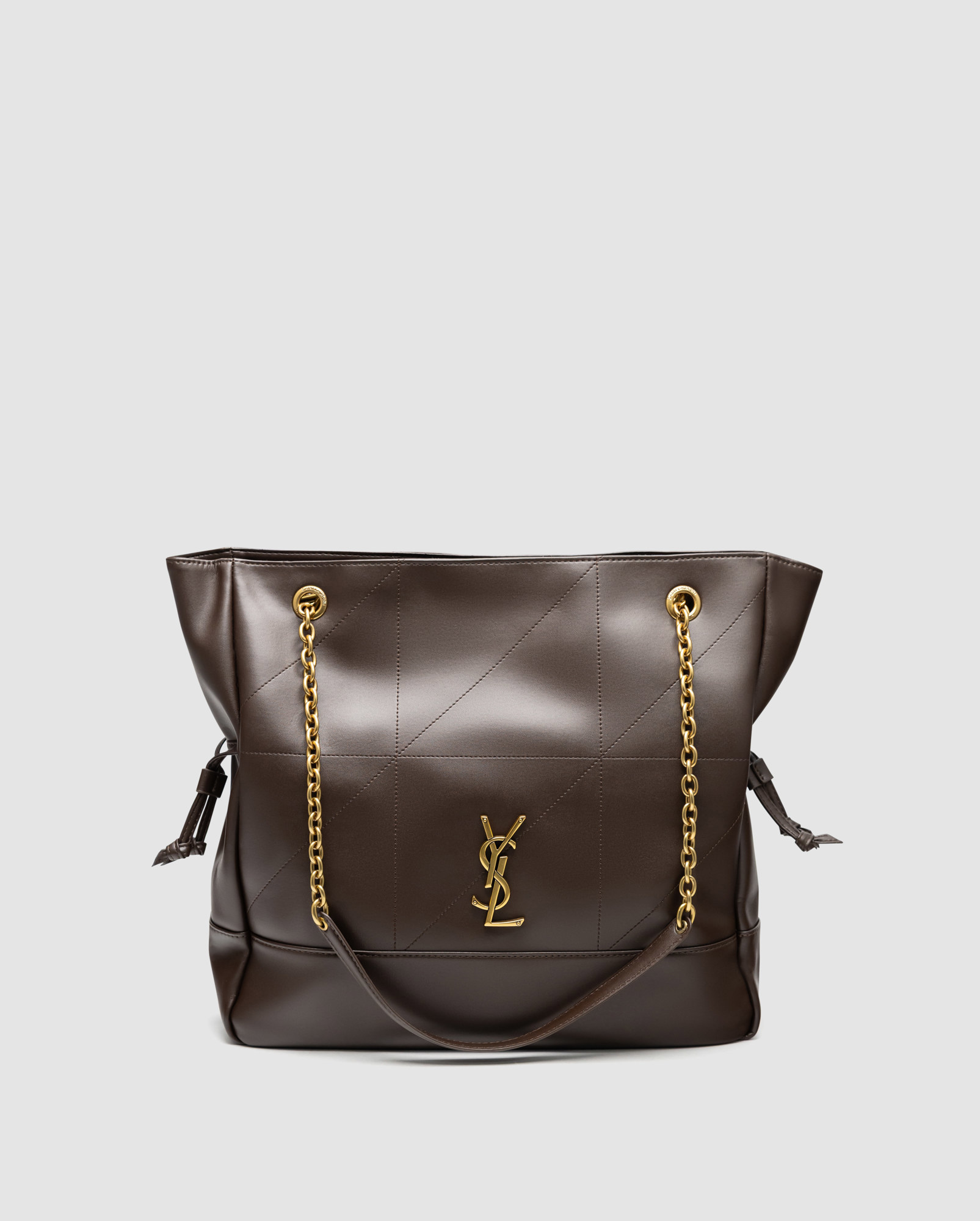Saint Laurent Jamie Shopping Leather Tote Bag Urban Grey - 2