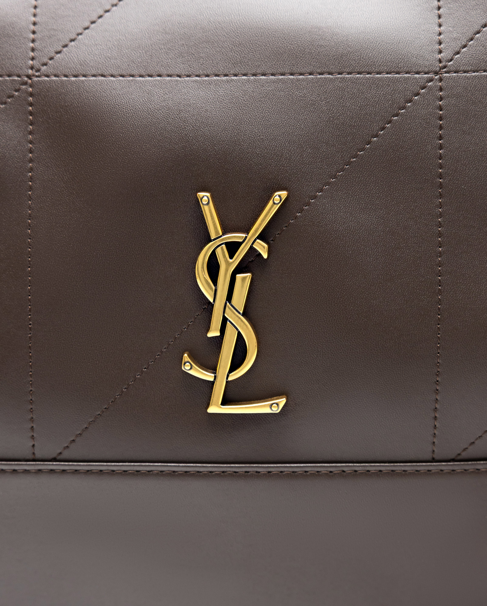 Saint Laurent Jamie Shopping Leather Tote Bag Urban Grey - 5