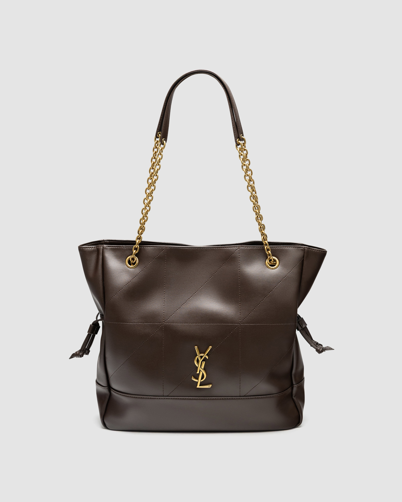 Saint Laurent Jamie Shopping Leather Tote Bag Urban Grey