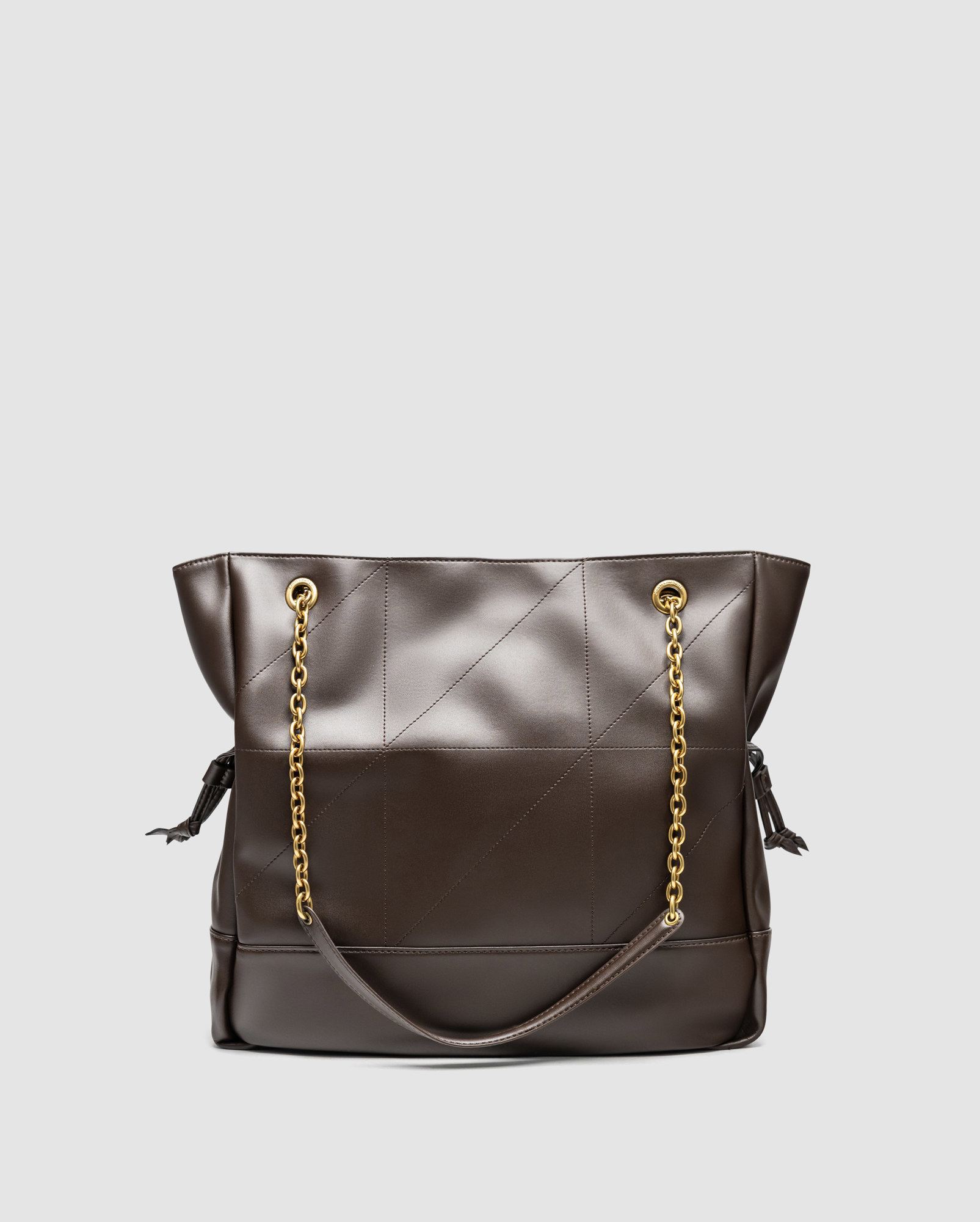 Saint Laurent Jamie Shopping Leather Tote Bag Urban Grey - 3