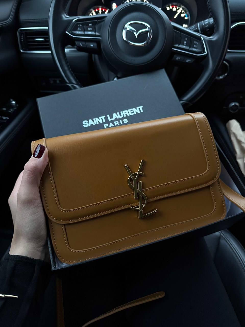 Saint Laurent Large Solferino Brown - 3