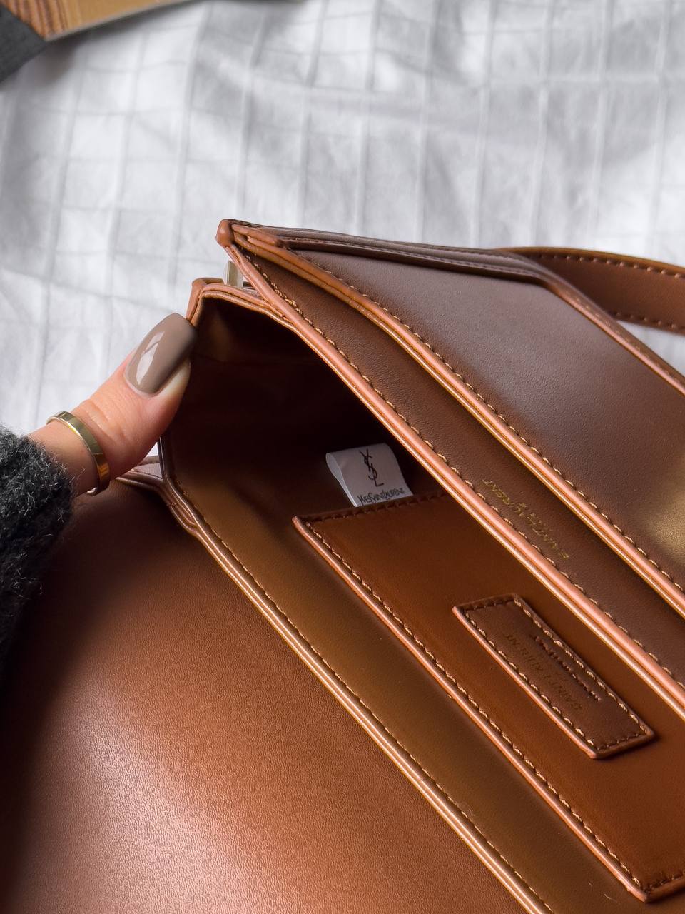 Saint Laurent Large Solferino Brown - 15