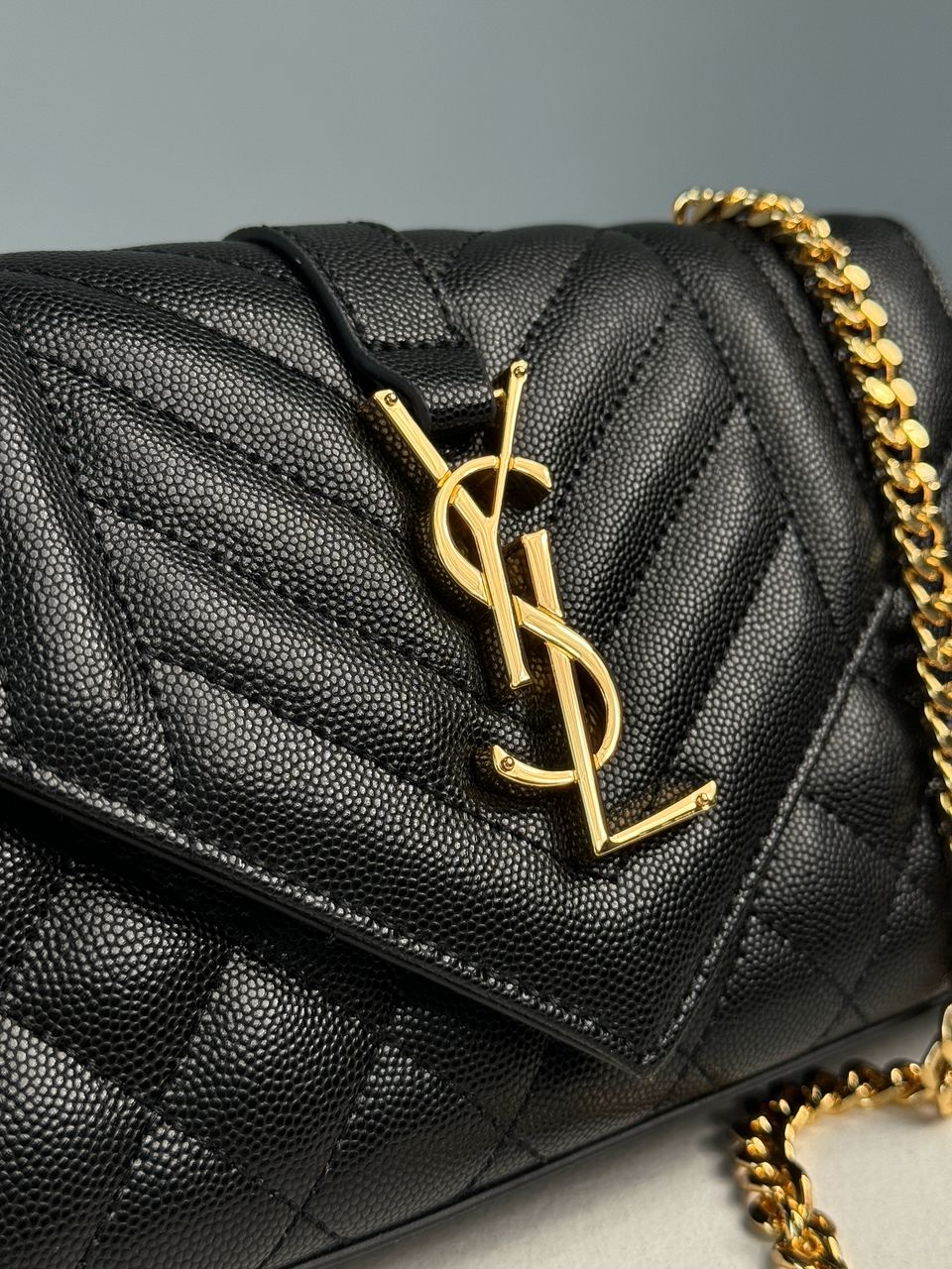 Saint Laurent Leather Envelope Chain Bag - 10