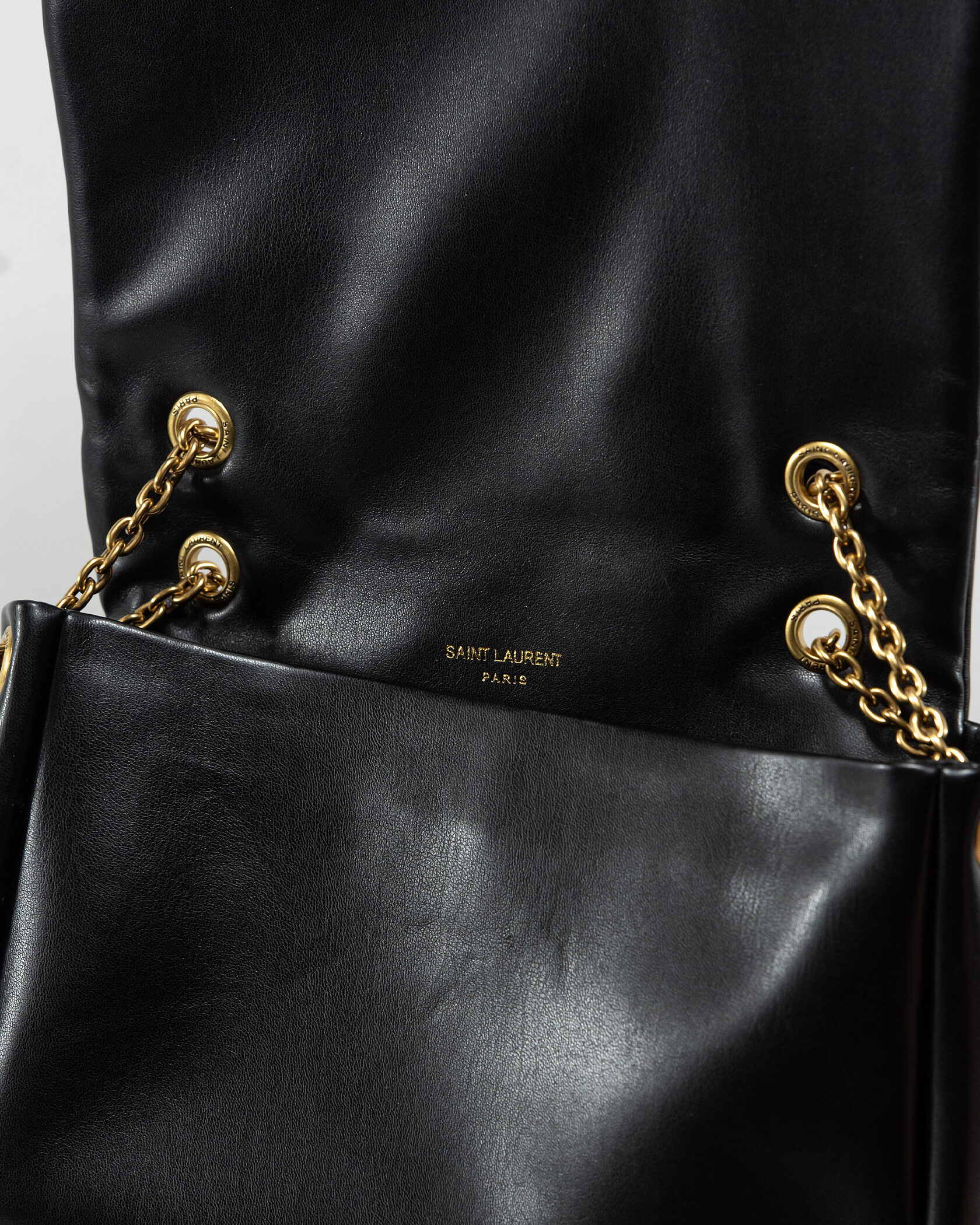 Saint Laurent Loulou Puffer Small Shoulder Bag in Black Quilted Leather - 13