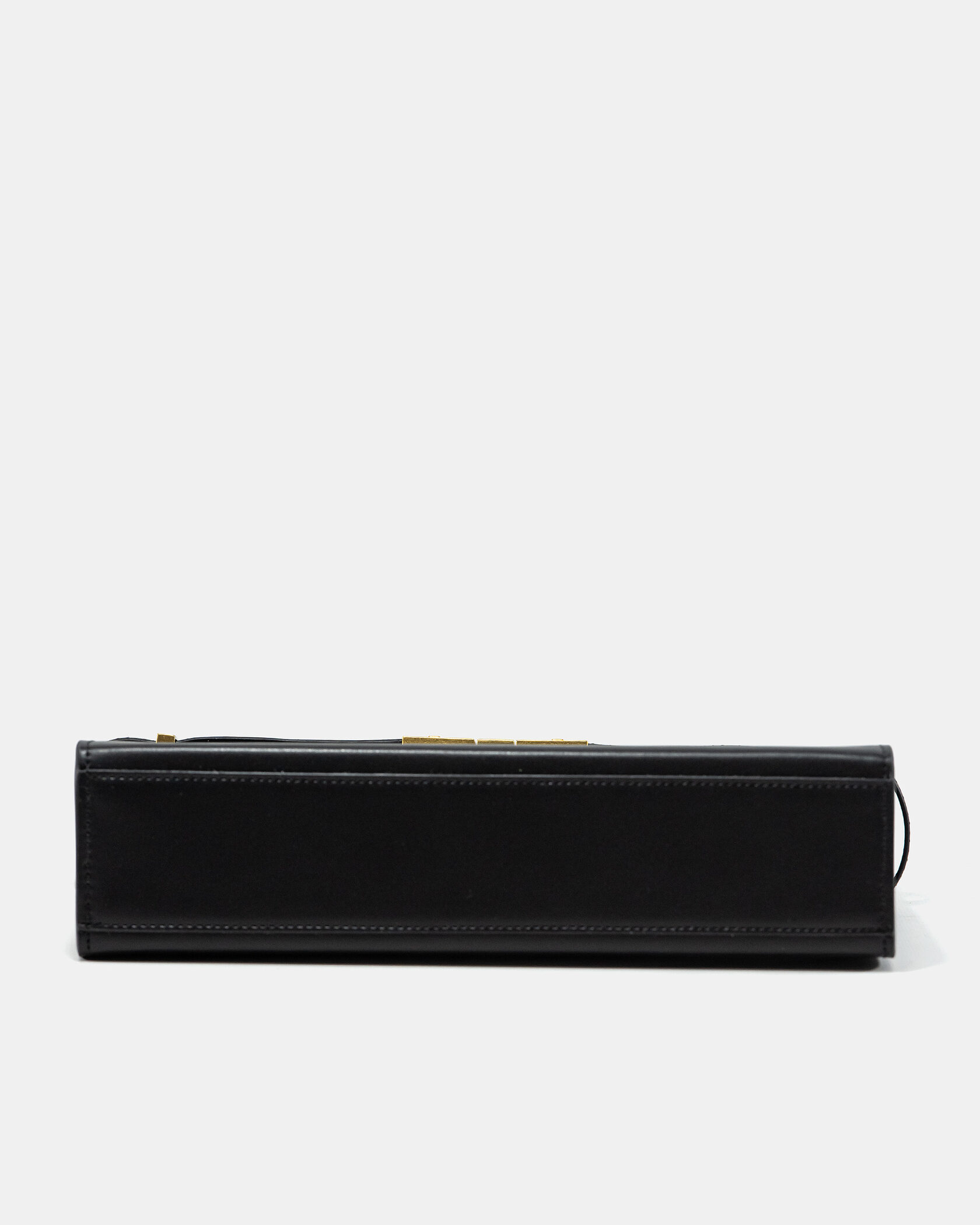 Saint Laurent Manhattan Leather Shoulder Bag Black - 9