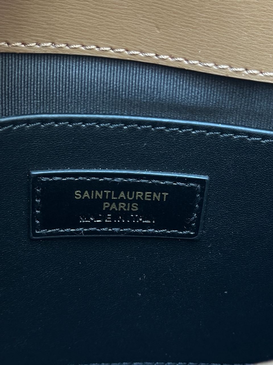 Saint Laurent Manhattan Medium Leather Shoulder Bag Brown - 15