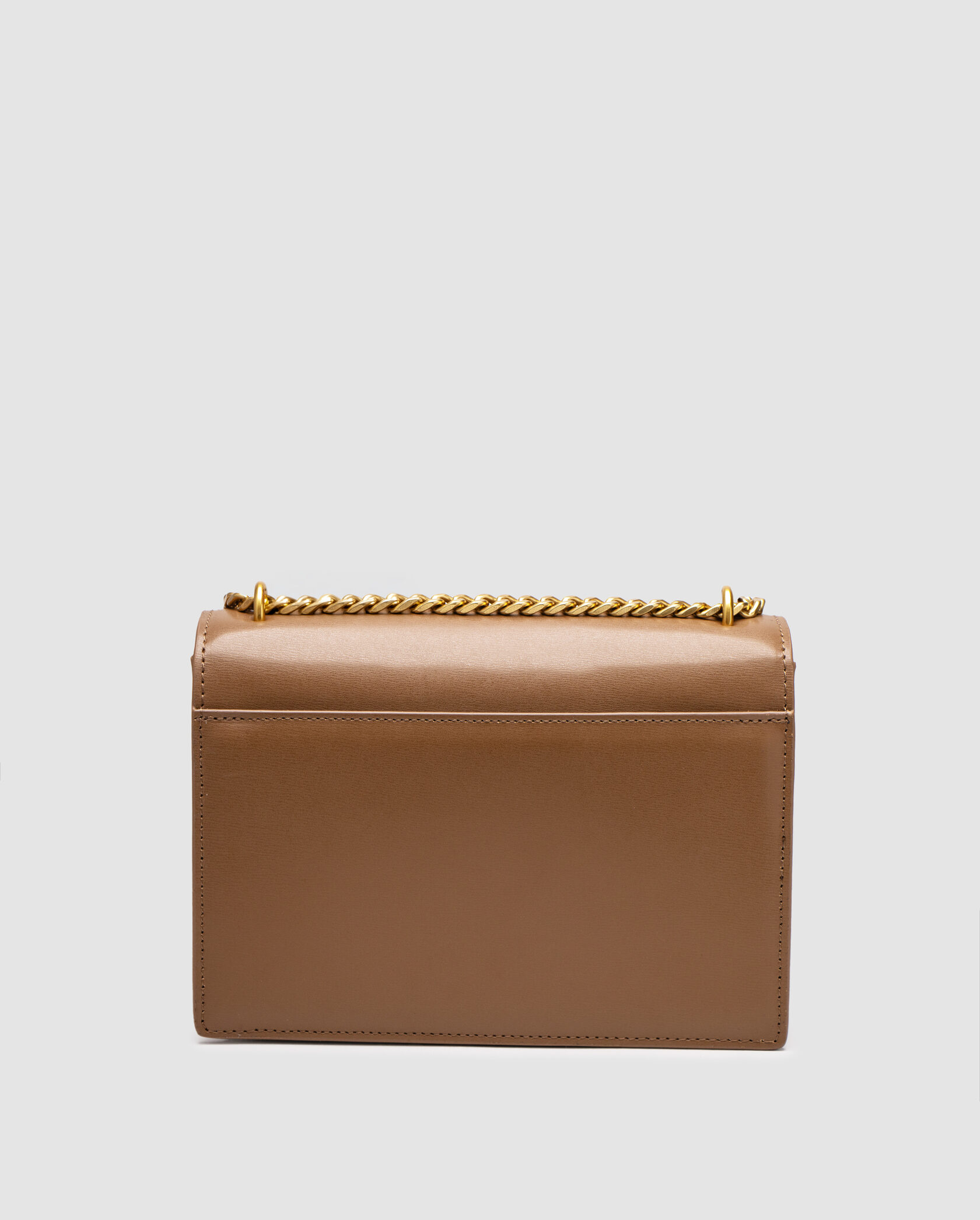 Saint Laurent Medium Sunset in Smooth Leather Brown/Gold - 6