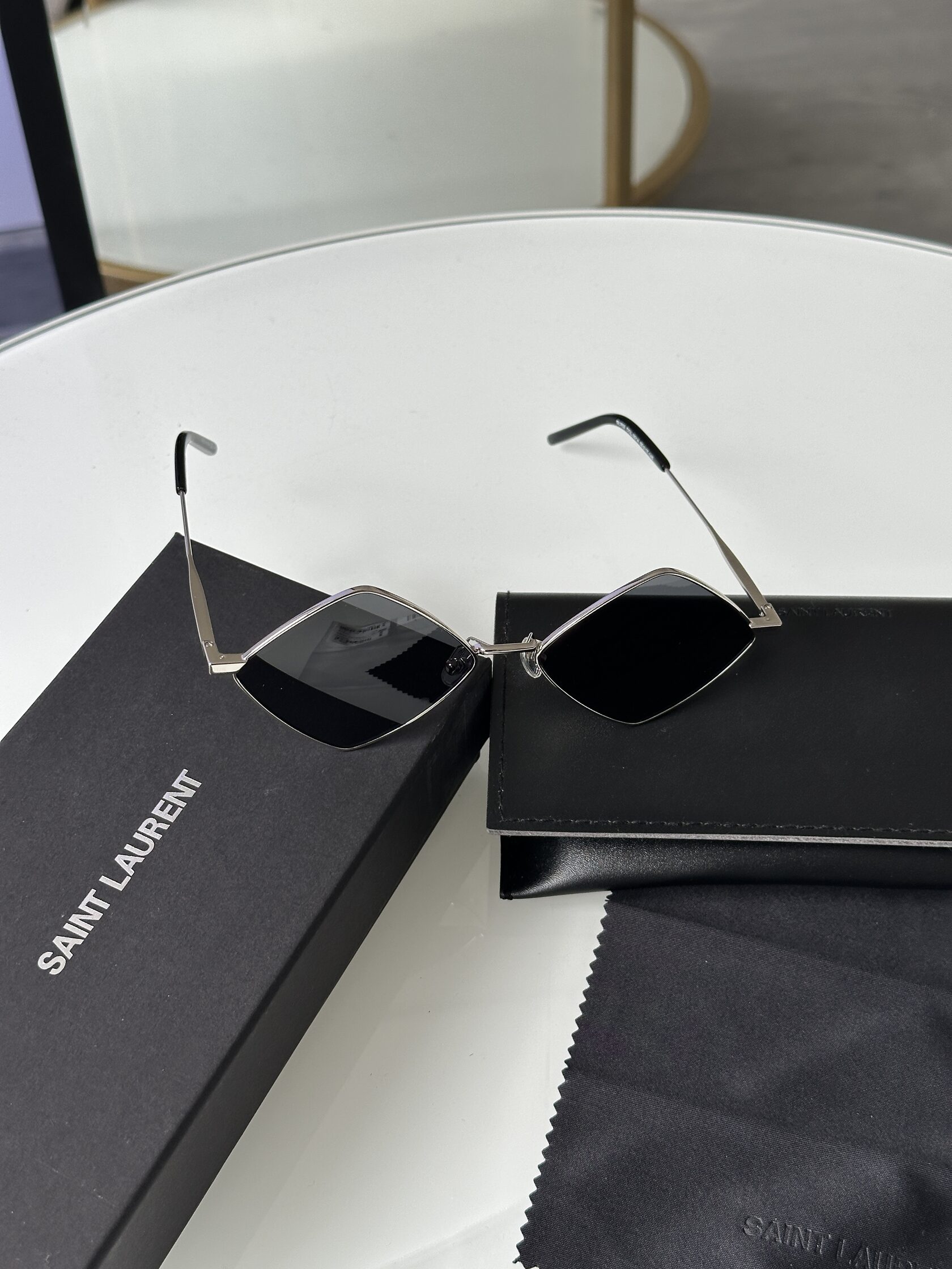 Saint Laurent SL 302 COL-001A Black/Silver - 13