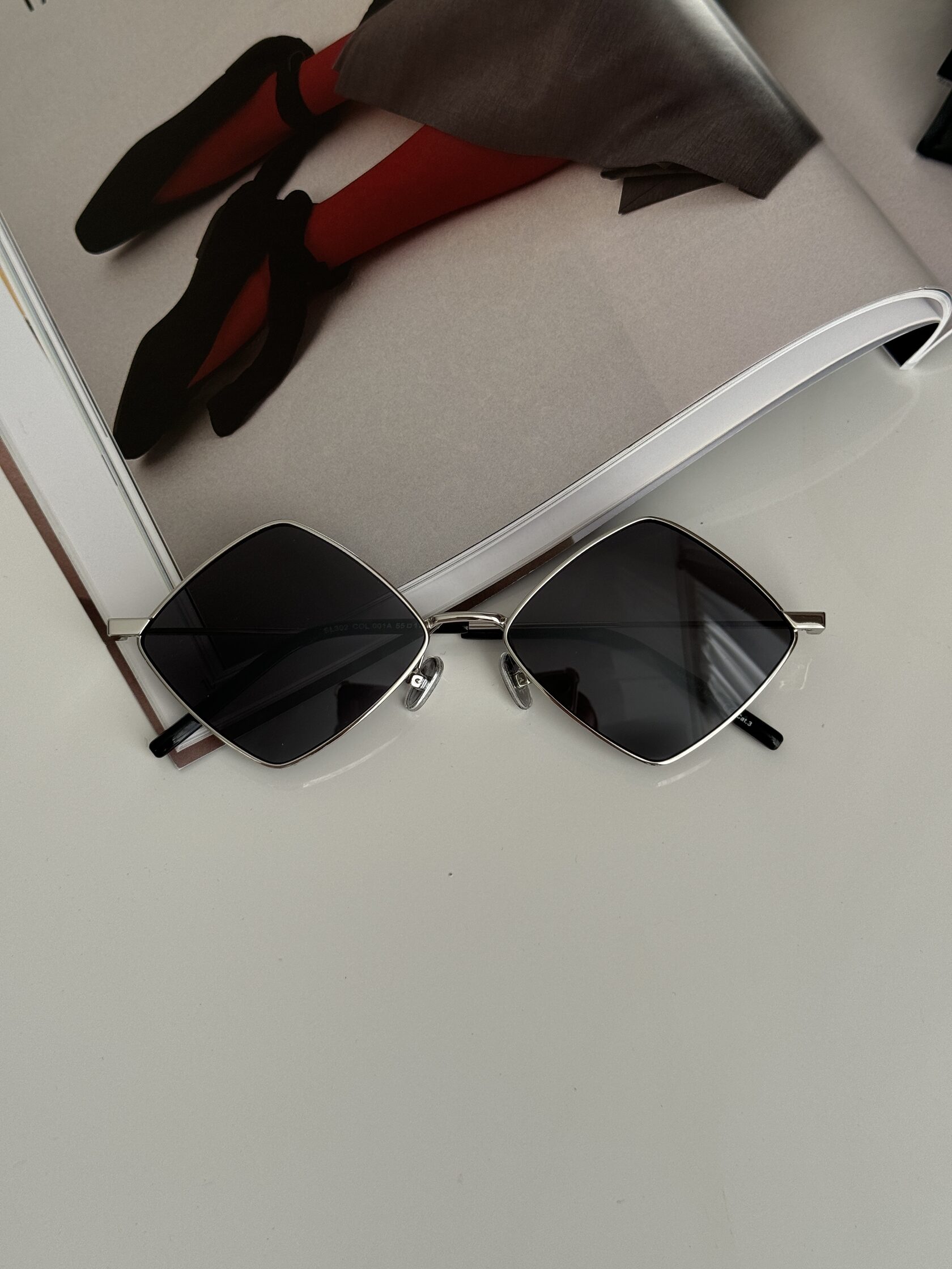 Saint Laurent SL 302 COL-001A Black/Silver - 5