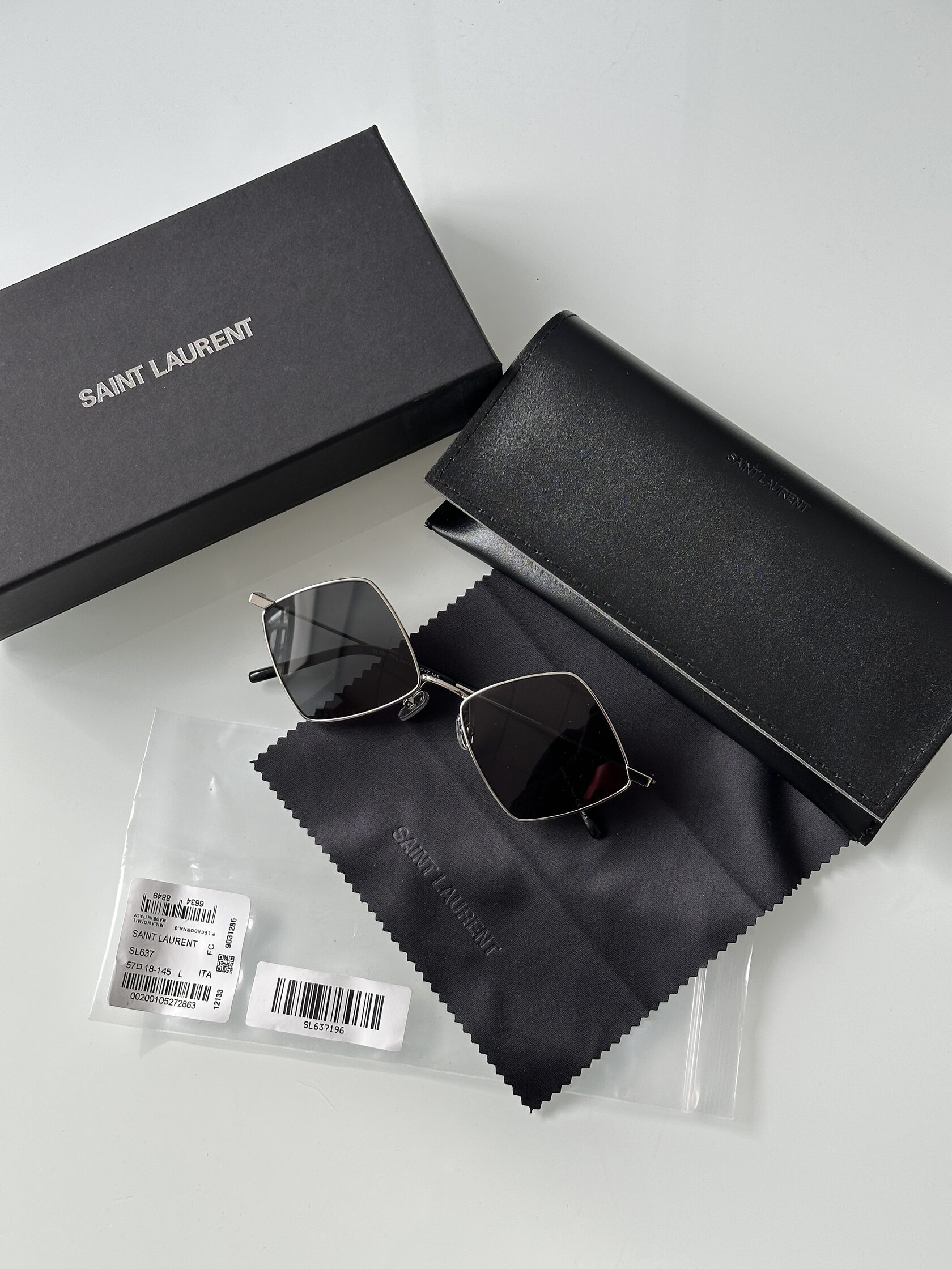 Saint Laurent SL 302 COL-001A Black/Silver - 6