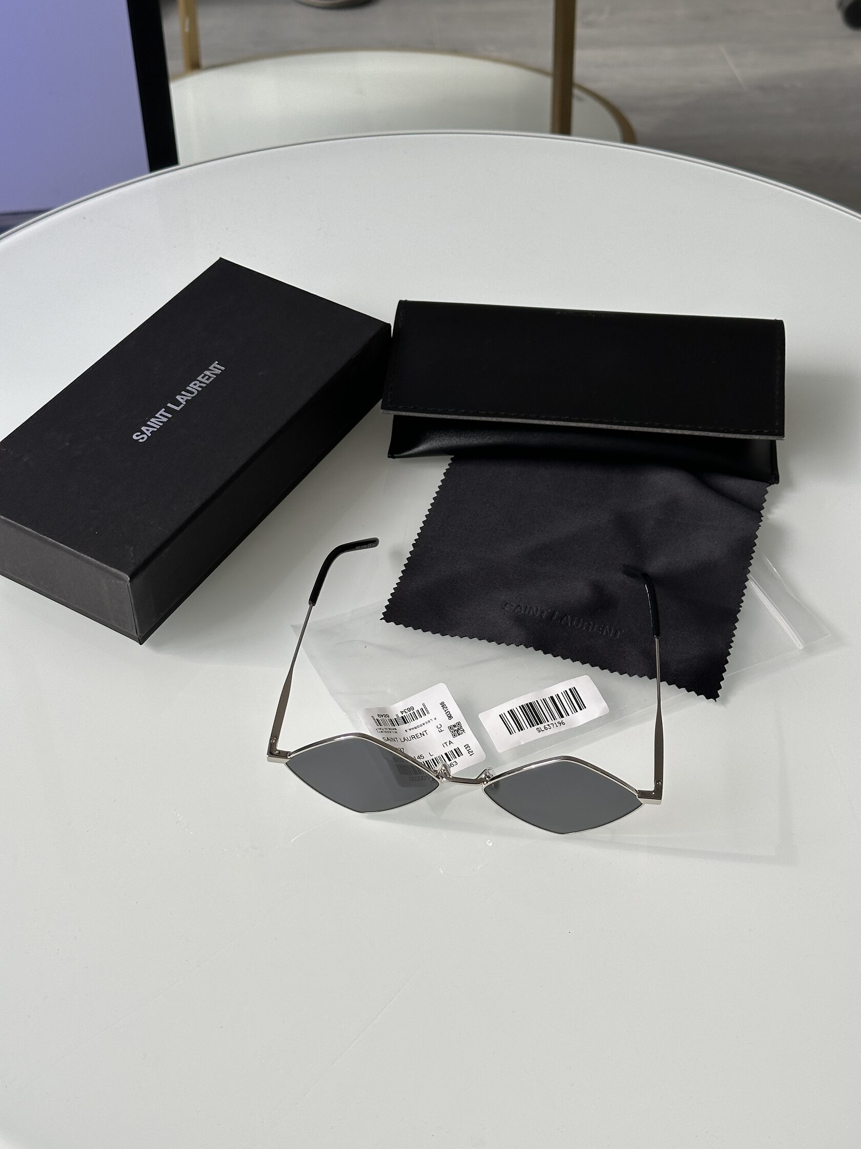 Saint Laurent SL 302 COL-001A Black/Silver - 8