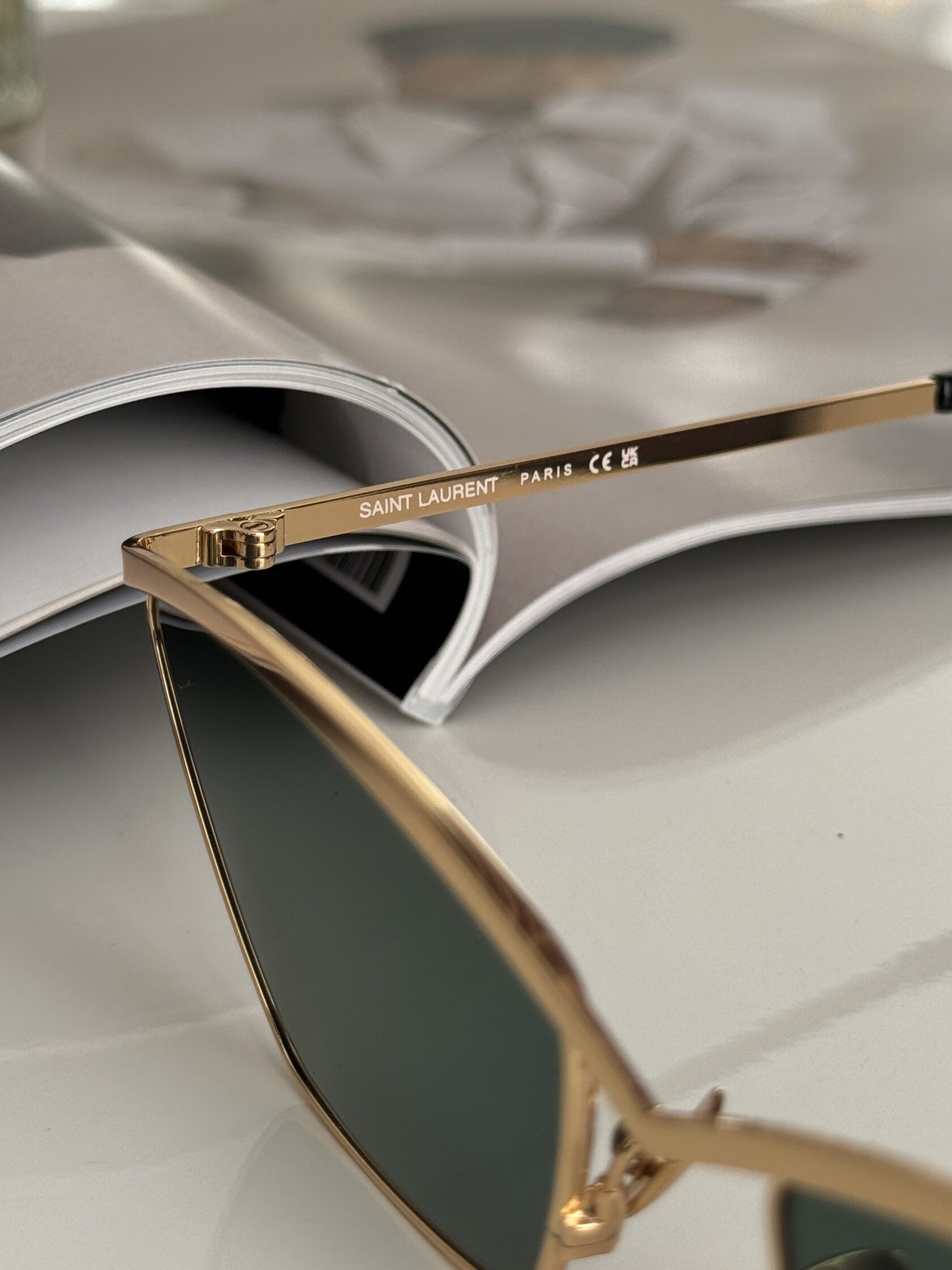 Saint Laurent SL 637 001 Green/Gold - 17