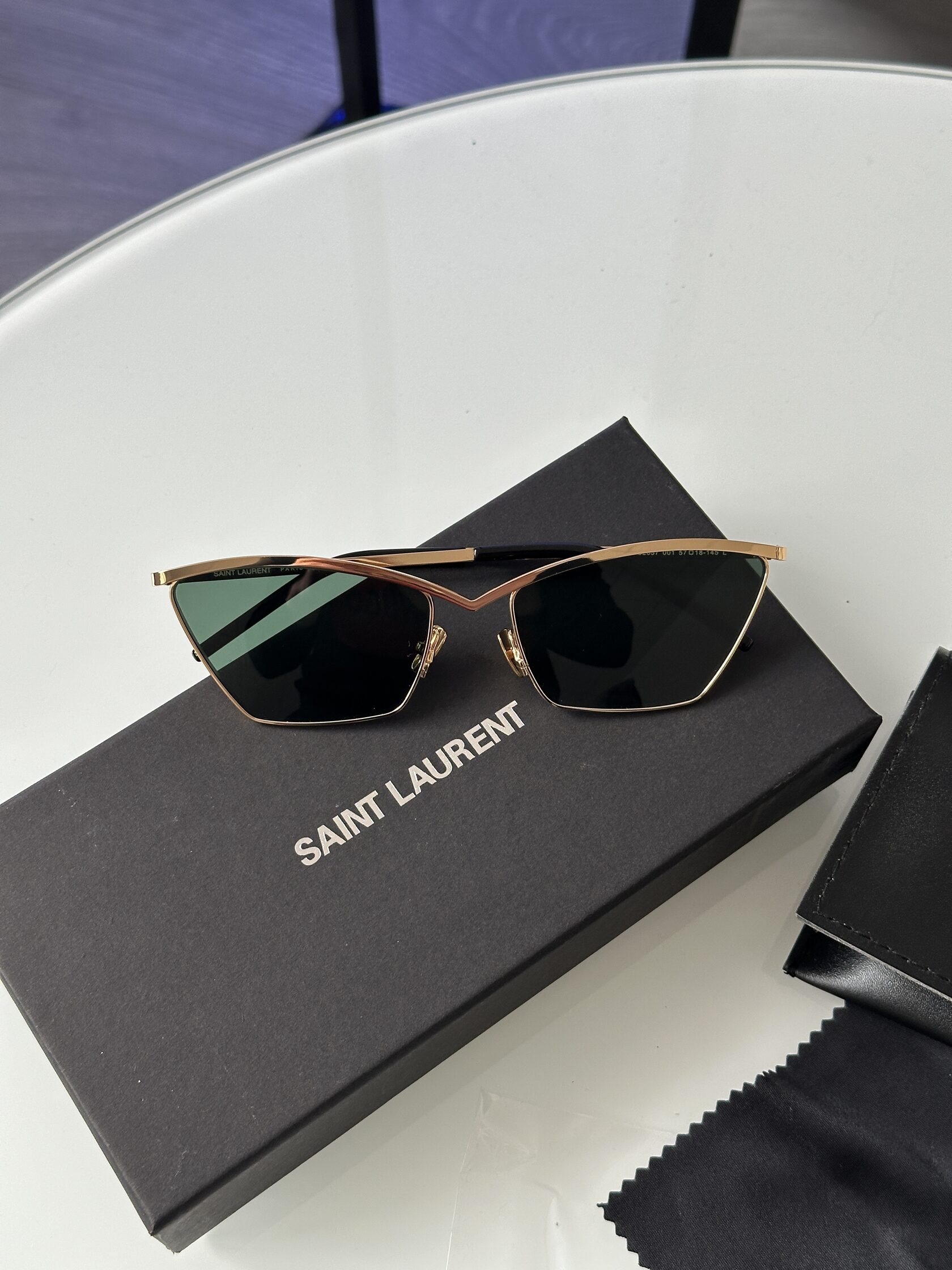 Saint Laurent SL 637 001 Green/Gold - 3