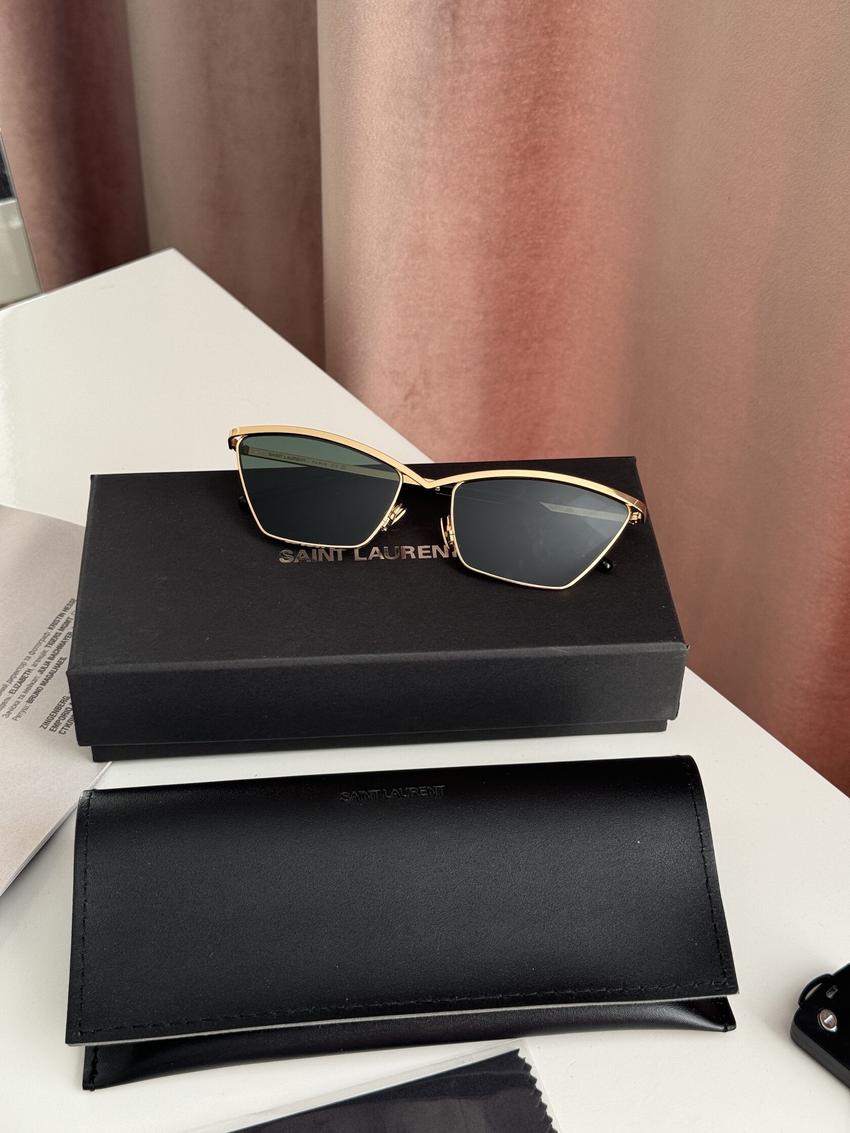 Saint Laurent SL 637 001 Green/Gold - 5