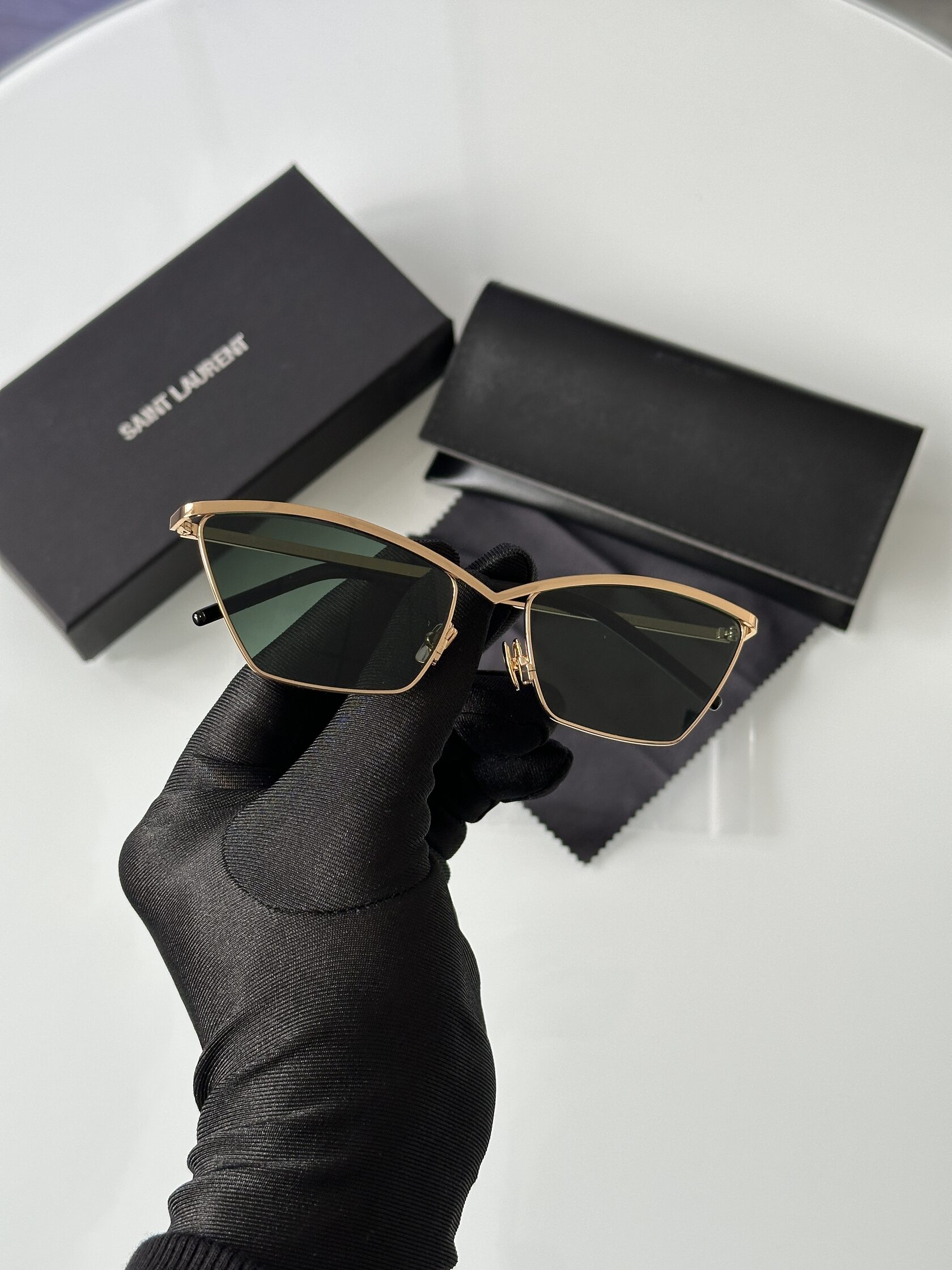 Saint Laurent SL 637 001 Green/Gold - 7