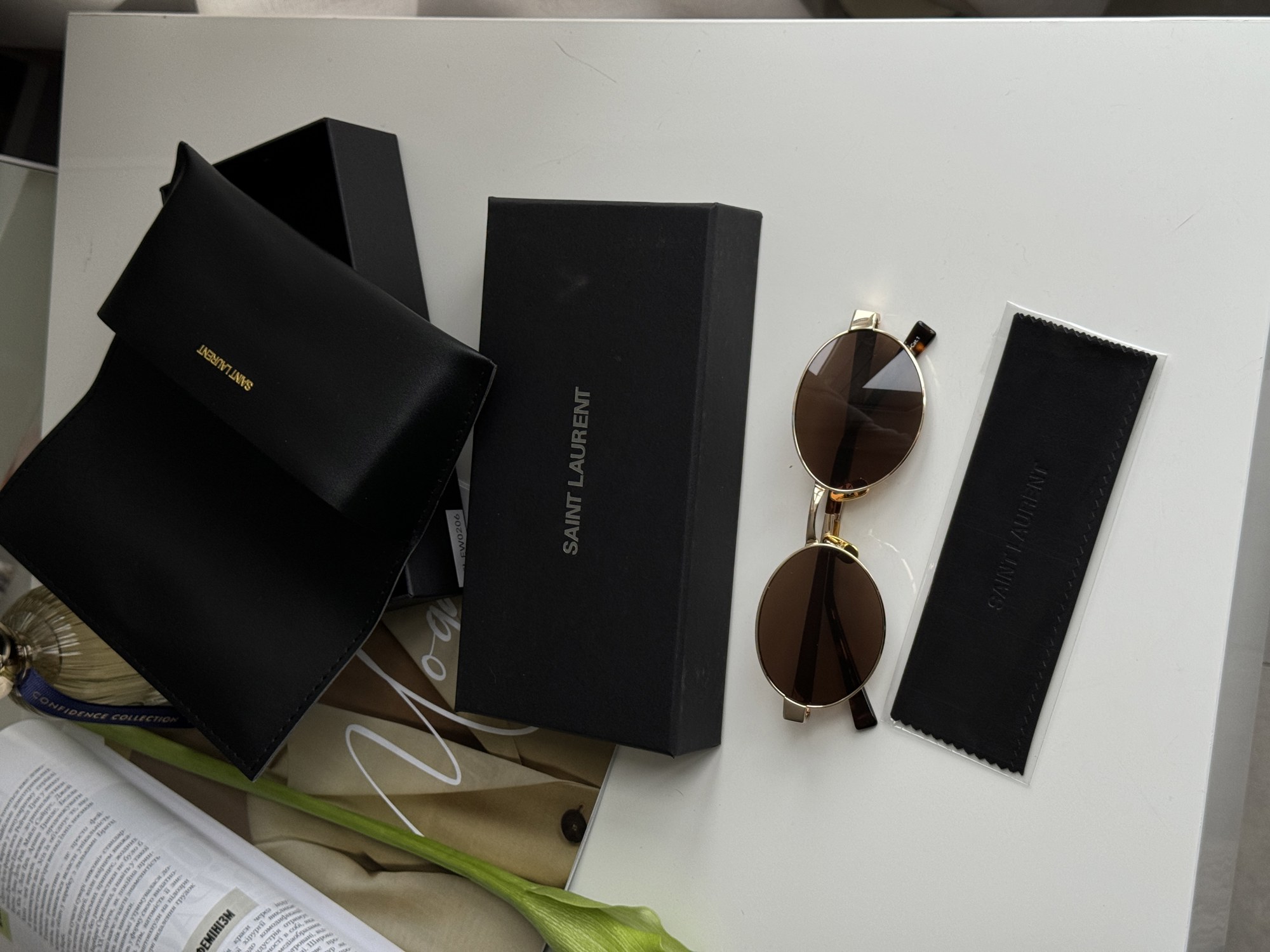Saint Laurent SL 692 002 Brown/Gold - 6