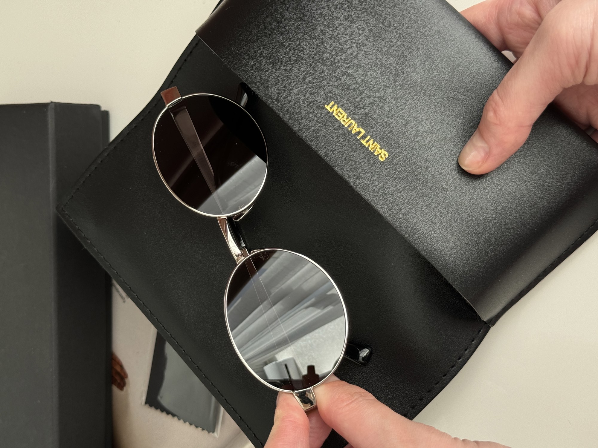 Saint Laurent SL 692/K 003 Black/Silver - 2