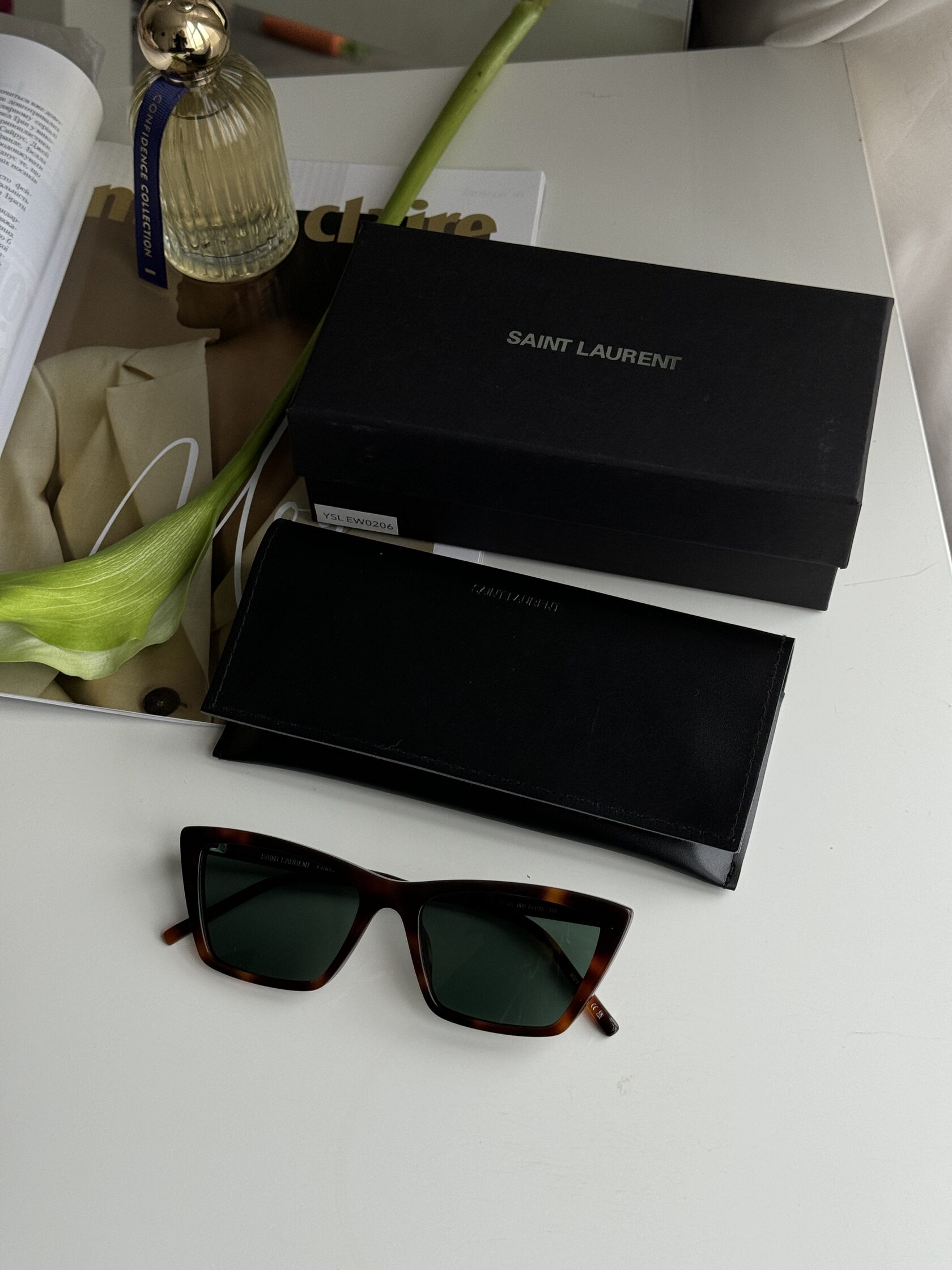 Saint Laurent SL 737 003 Leo/Green - 2