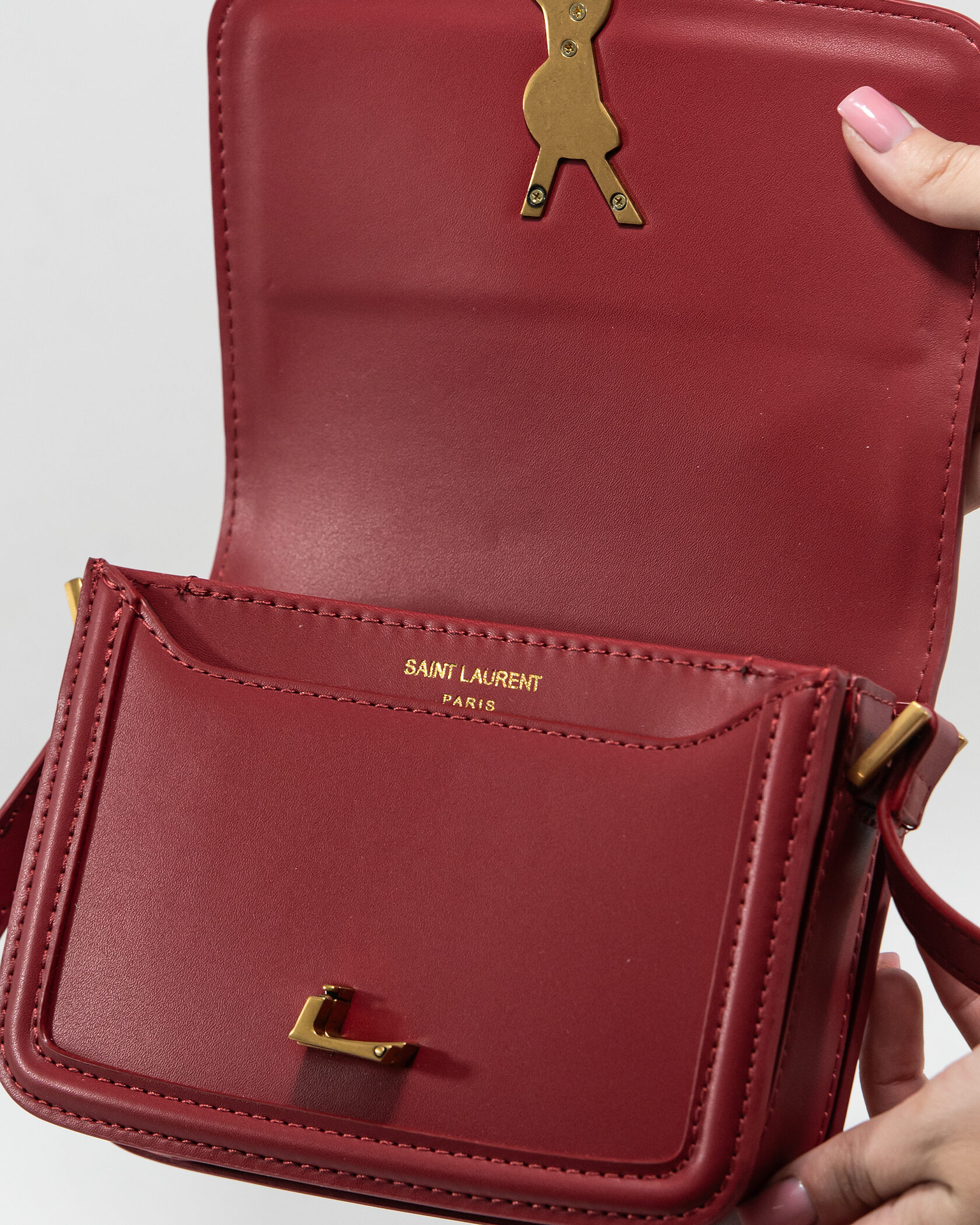 Saint Laurent Solferino Burgundy/Gold - 11