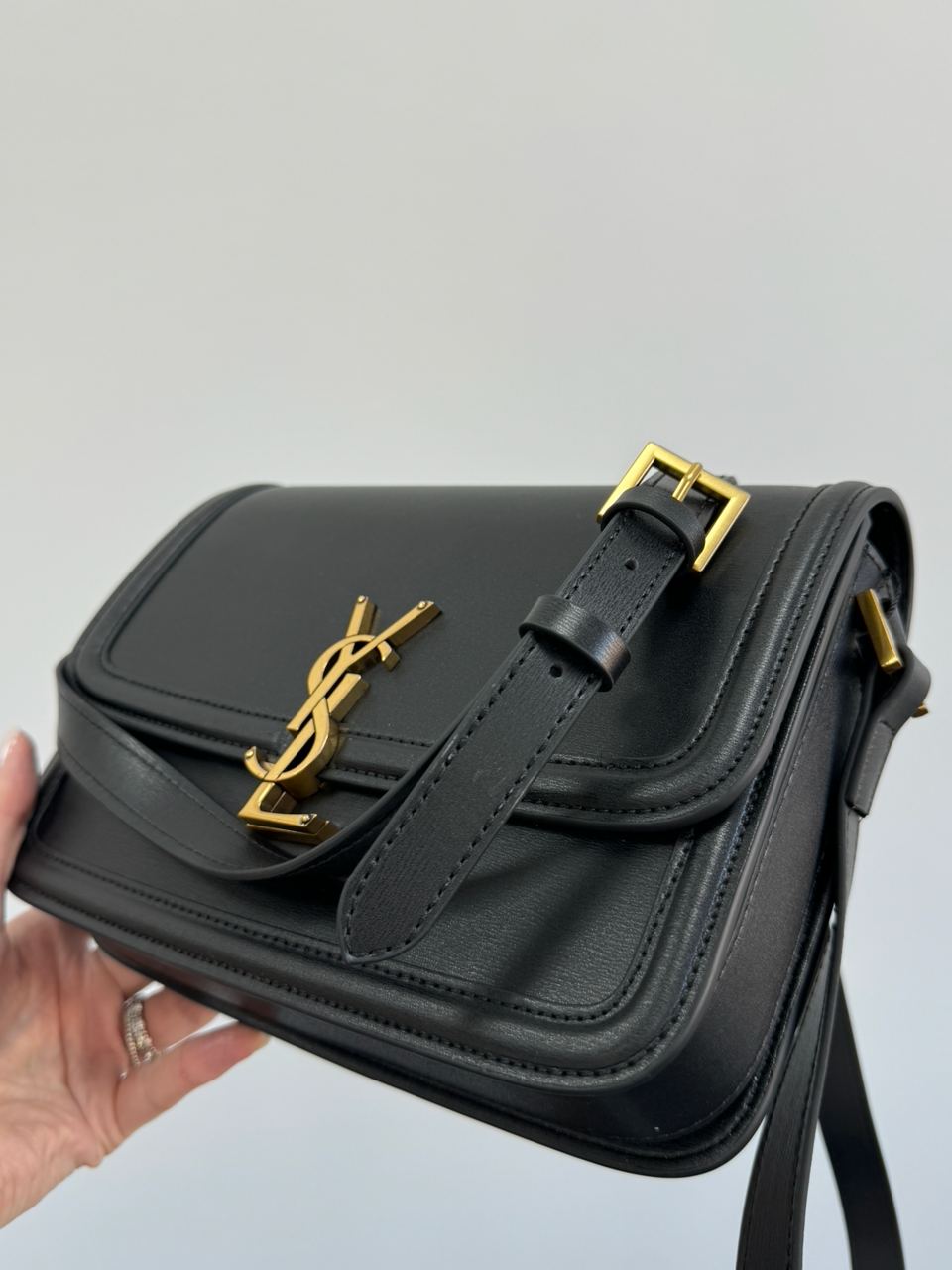 Saint Laurent Solferino Large Black/Gold - 17