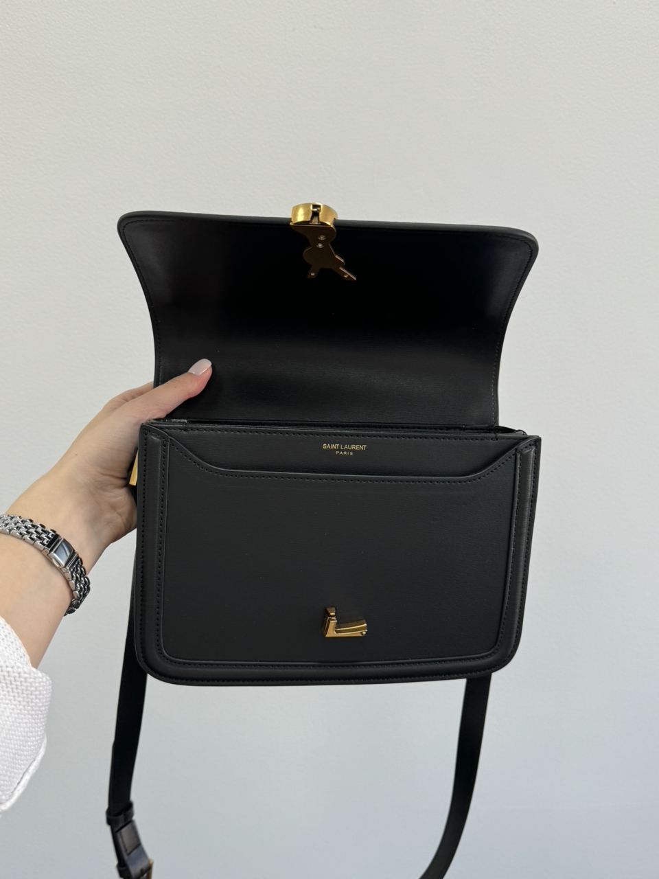 Saint Laurent Solferino Large Black/Gold - 19