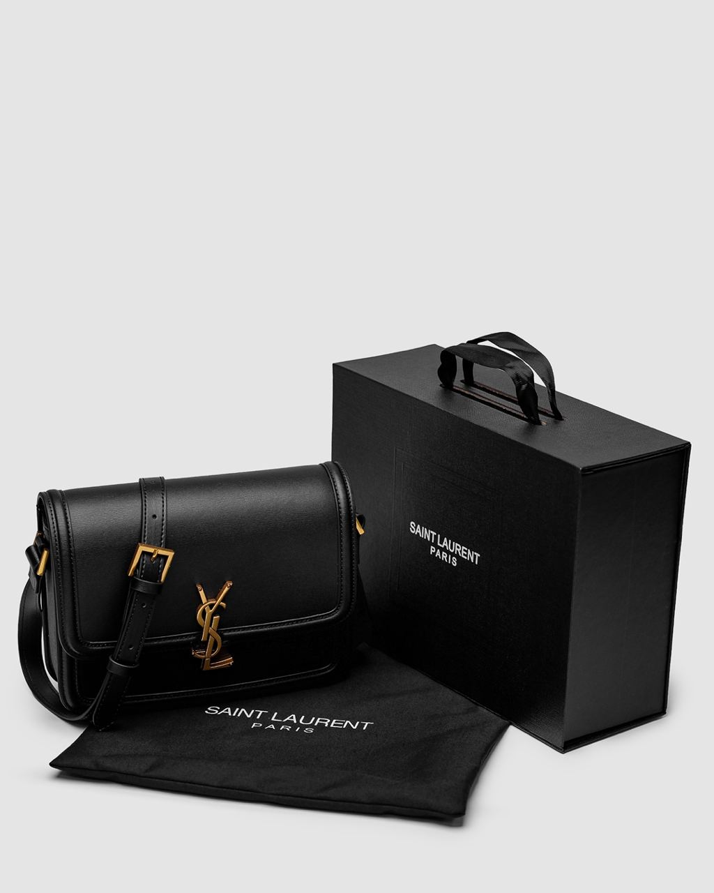 Saint Laurent Solferino Large Black/Gold - 2