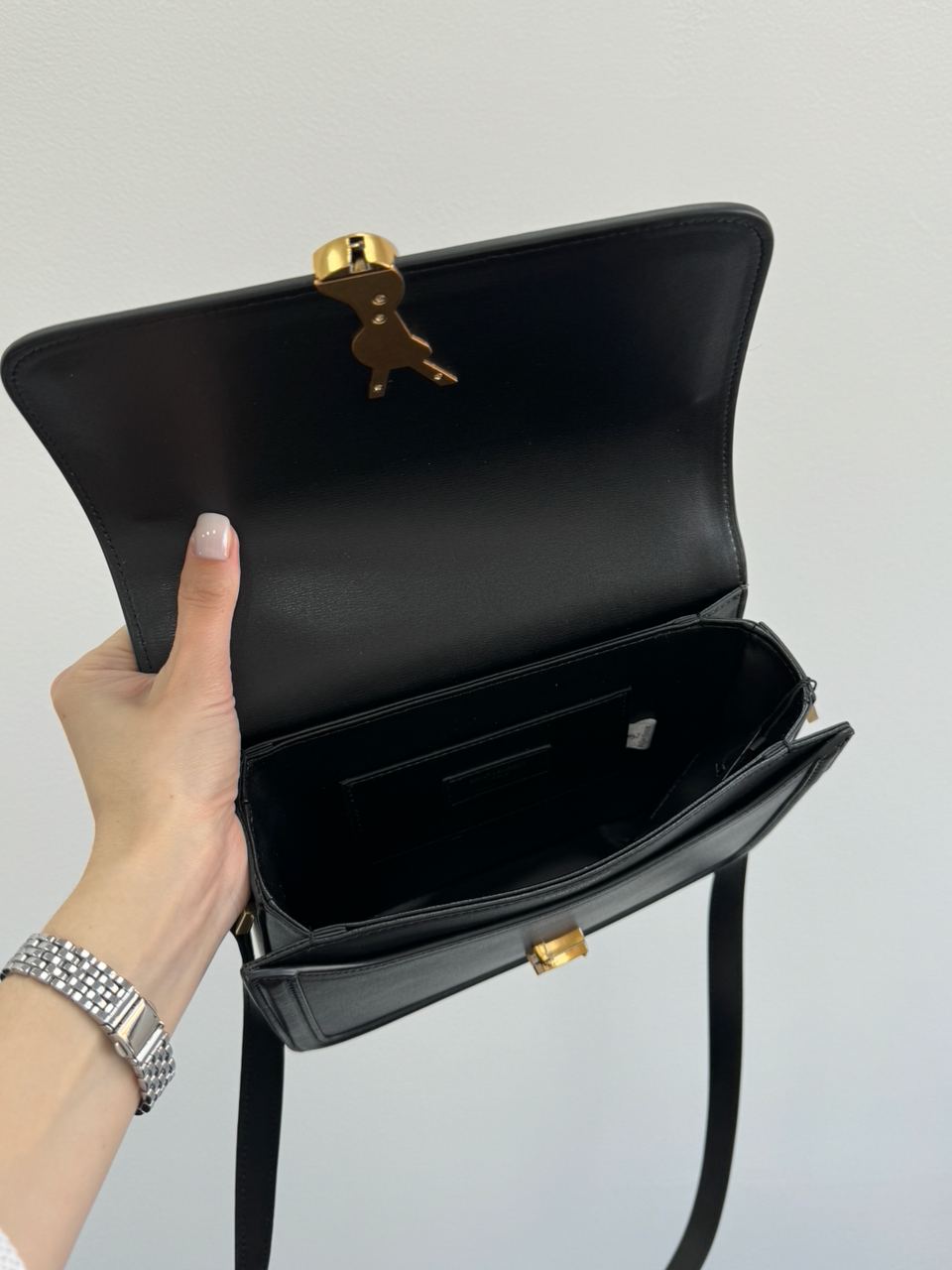 Saint Laurent Solferino Large Black/Gold - 21