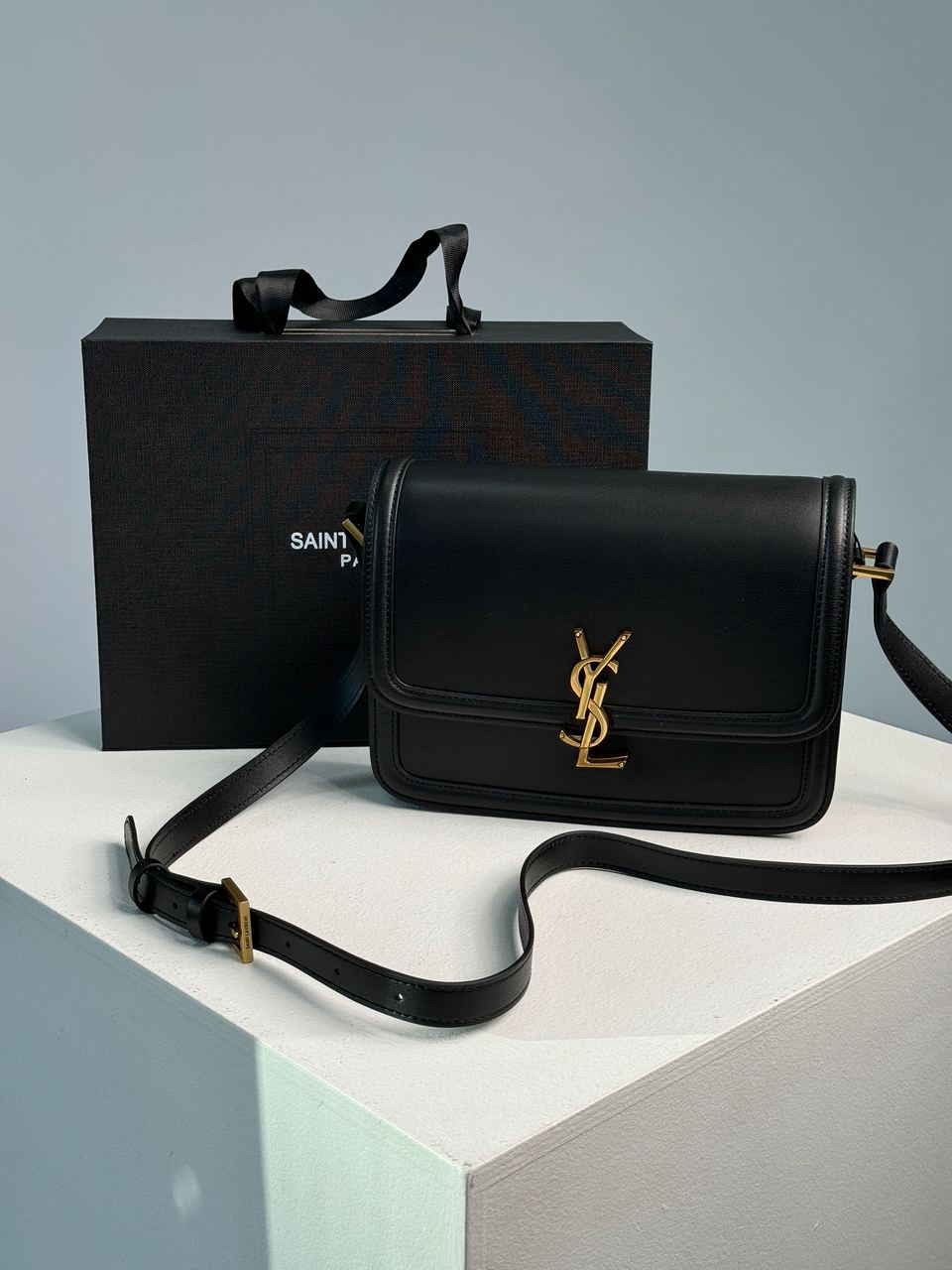 Saint Laurent Solferino Large Black/Gold - 3