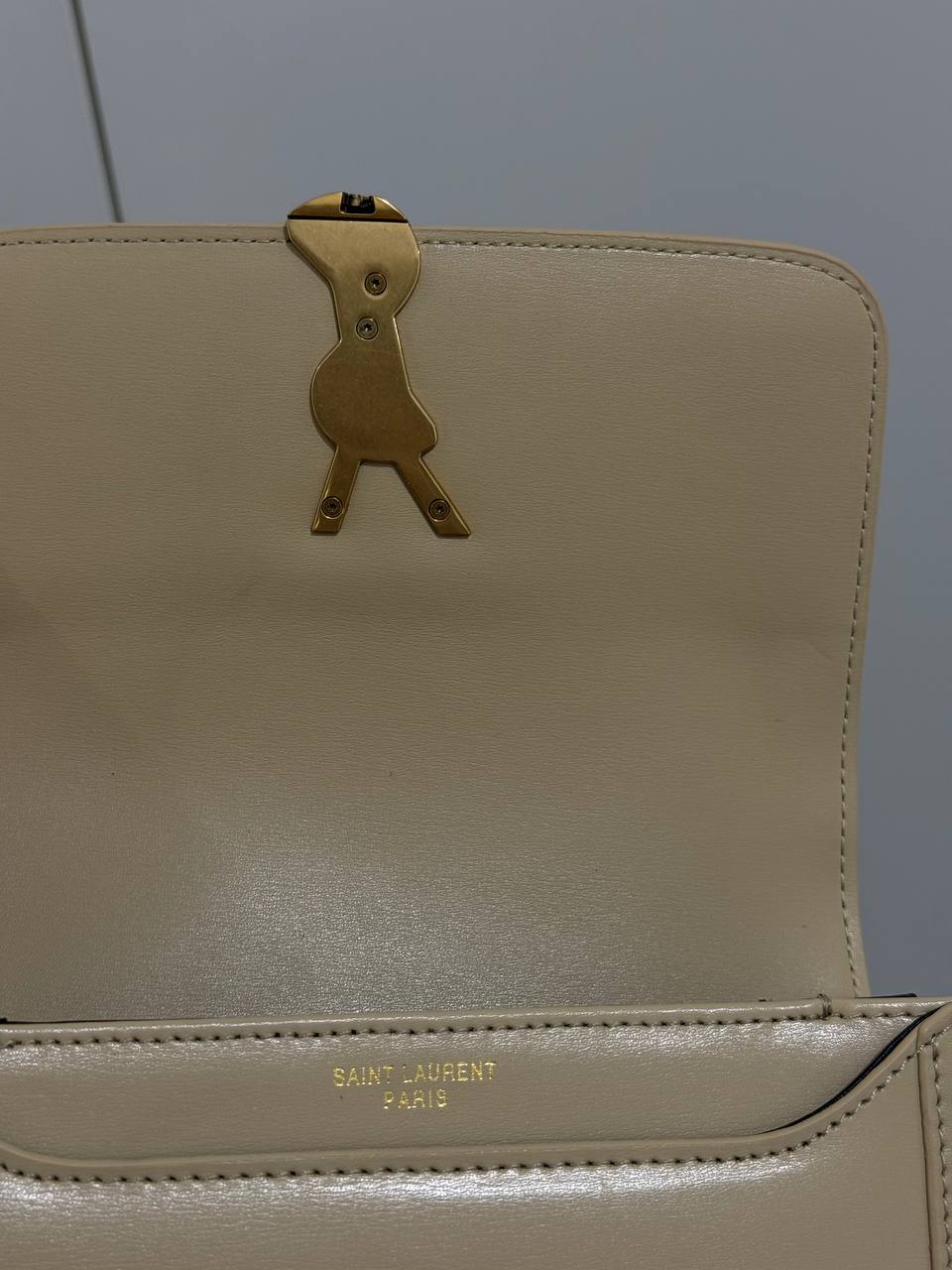 Saint Laurent Solferino Small Beige - 8